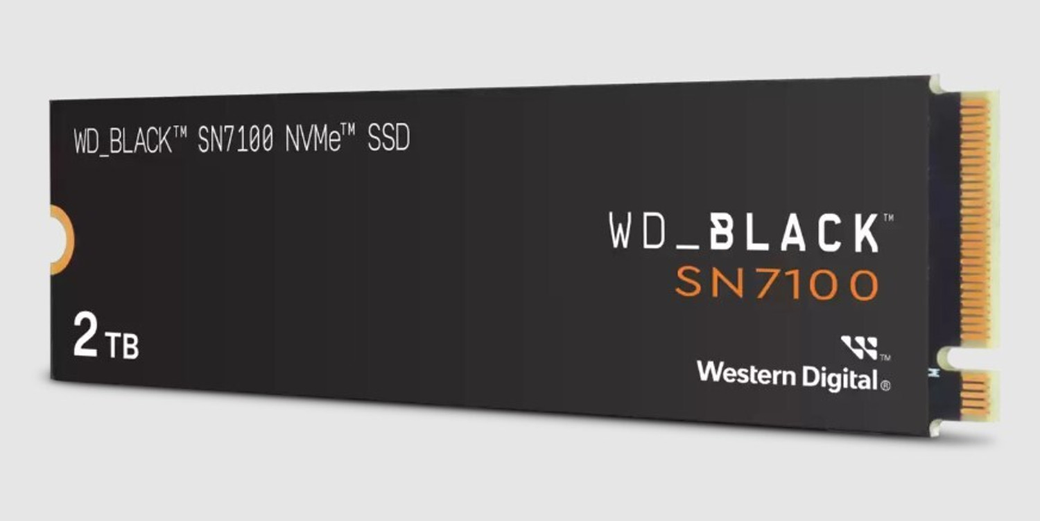 Image of WD Black SN7100 NVMe 2 TB Desktop Black PCIe NVMe Internal Solid State Drive (SSD) (WDS200T4X0E)