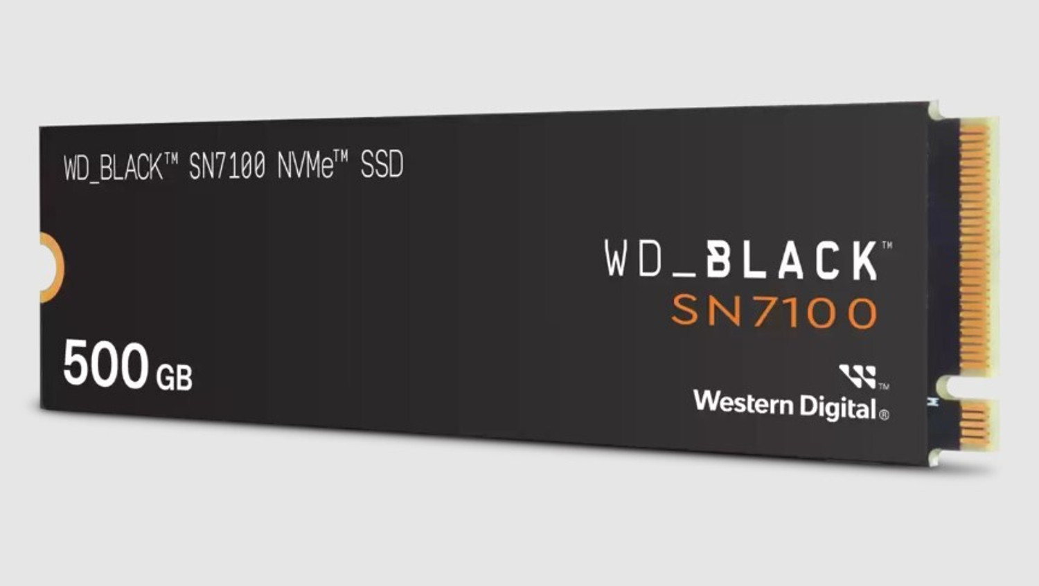 Image of WD Black SN7100 NVMe 500 GB Desktop Black PCIe NVMe Internal Solid State Drive (SSD) (WDS500G4X0E)