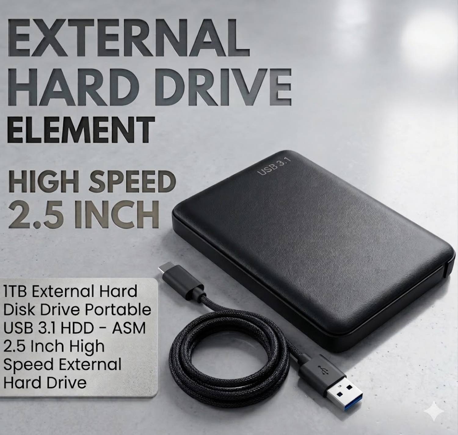 manjhi External 1 TB Laptop Black SATA Internal Hard Disk Drive