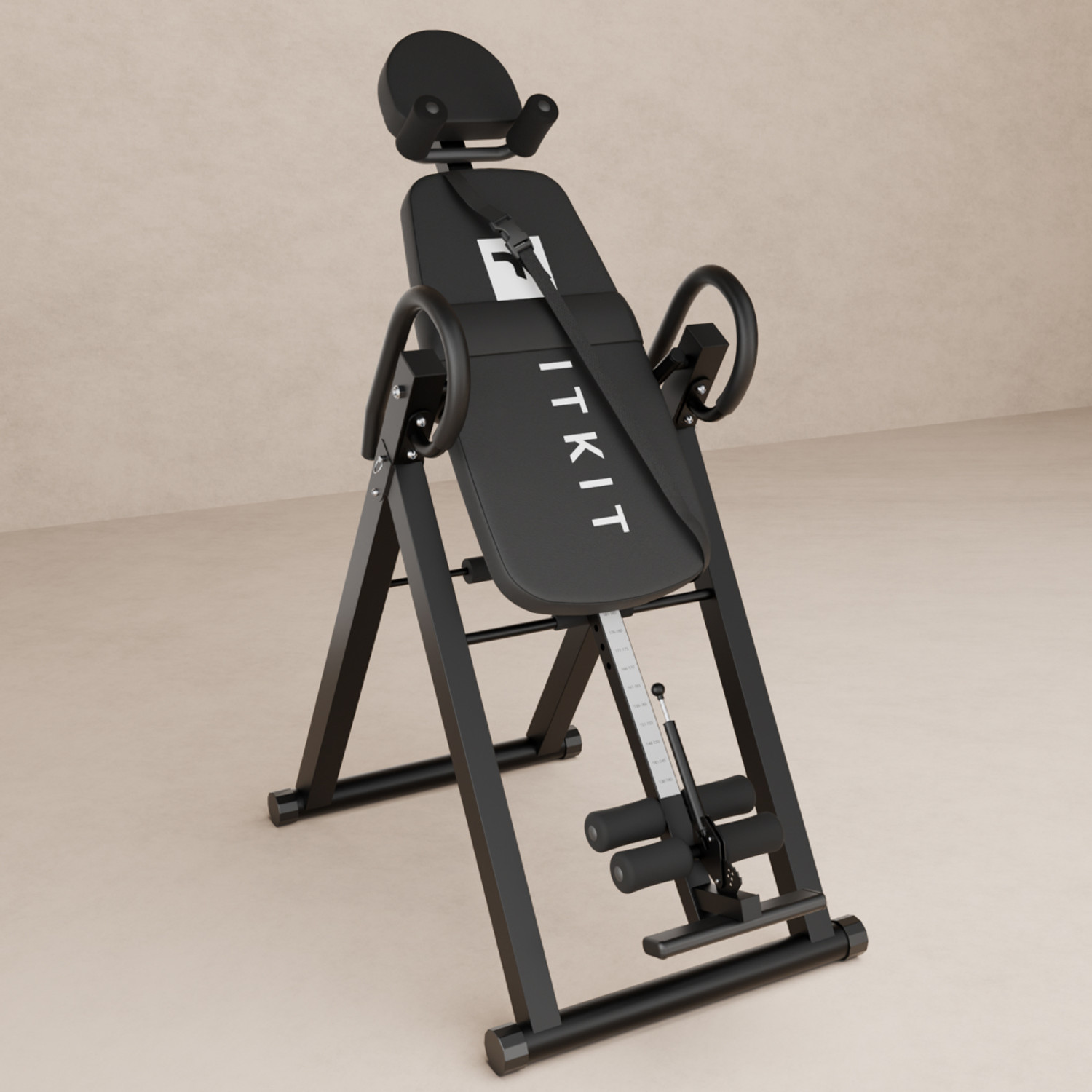 Image of FITKIT by cult Inversion Table 120 kg Capacity 4 Adjustable Angles Foldable & Compact Foldable Steel Inversion Table