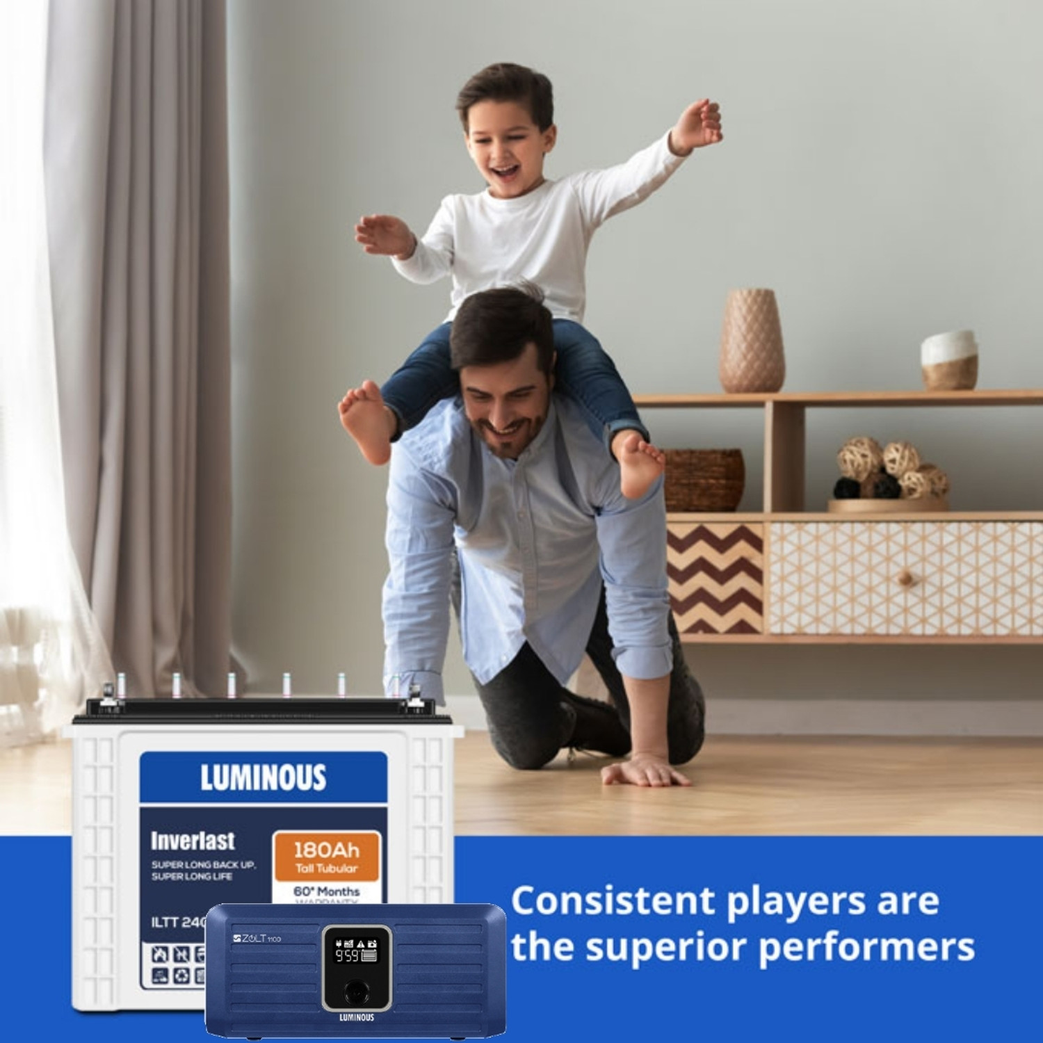 Image of LUMINOUS 60 Months Warranty Tubular Inverter Battery