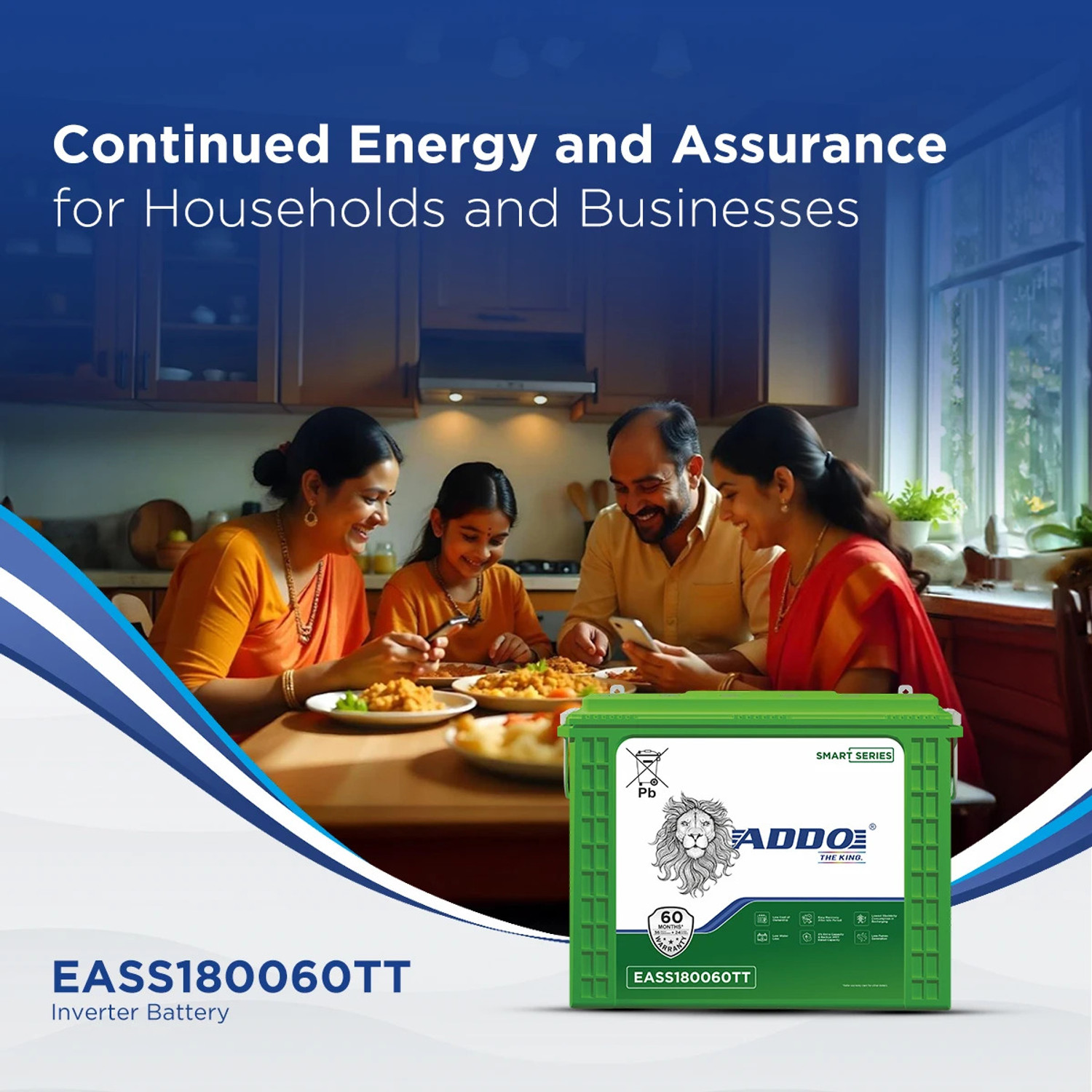 Image of Addo 60 Months Warranty Tubular Inverter Battery