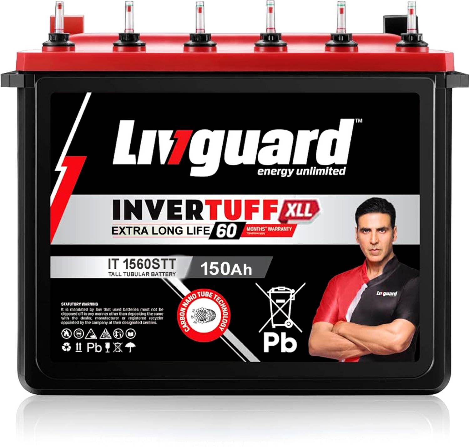 Livguard 60 Months Warranty Tubular Inverter Battery (150 Ah, IT