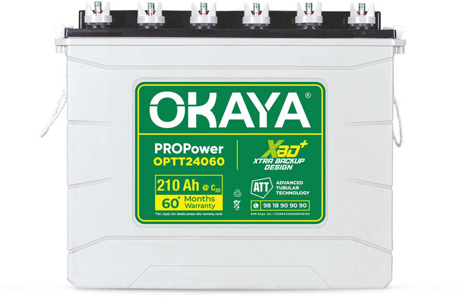 OKAYA 60 Months Warranty Tubular Inverter Battery