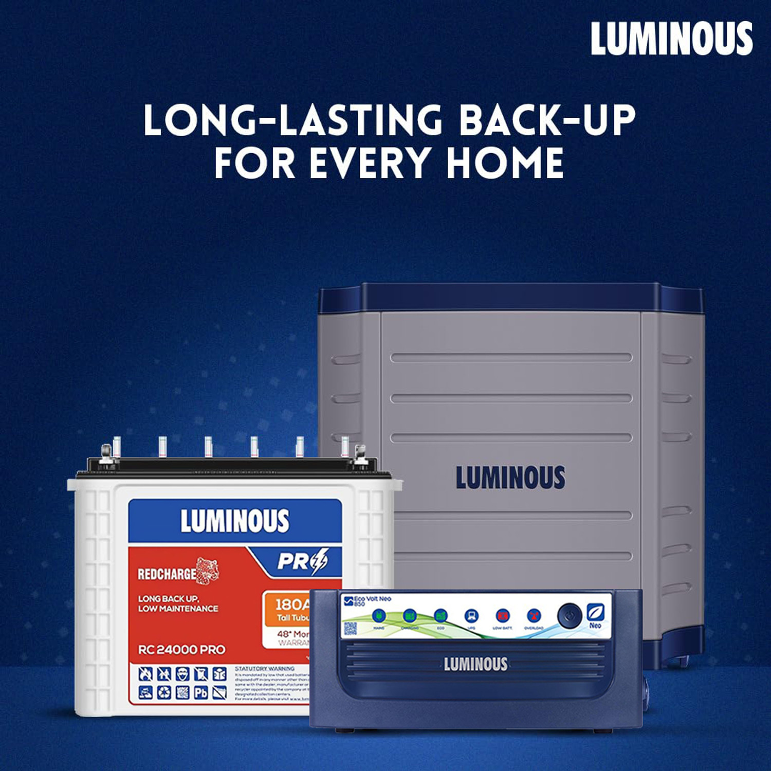 Image of LUMINOUS 48 Months Warranty Tubular Inverter Battery