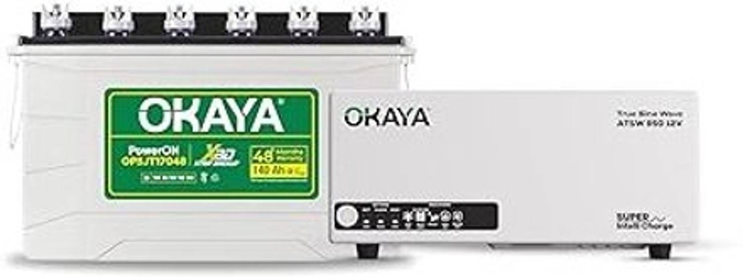 OKAYA 48 Months Warranty Tubular Inverter Battery (140 Ah, ATSW95
