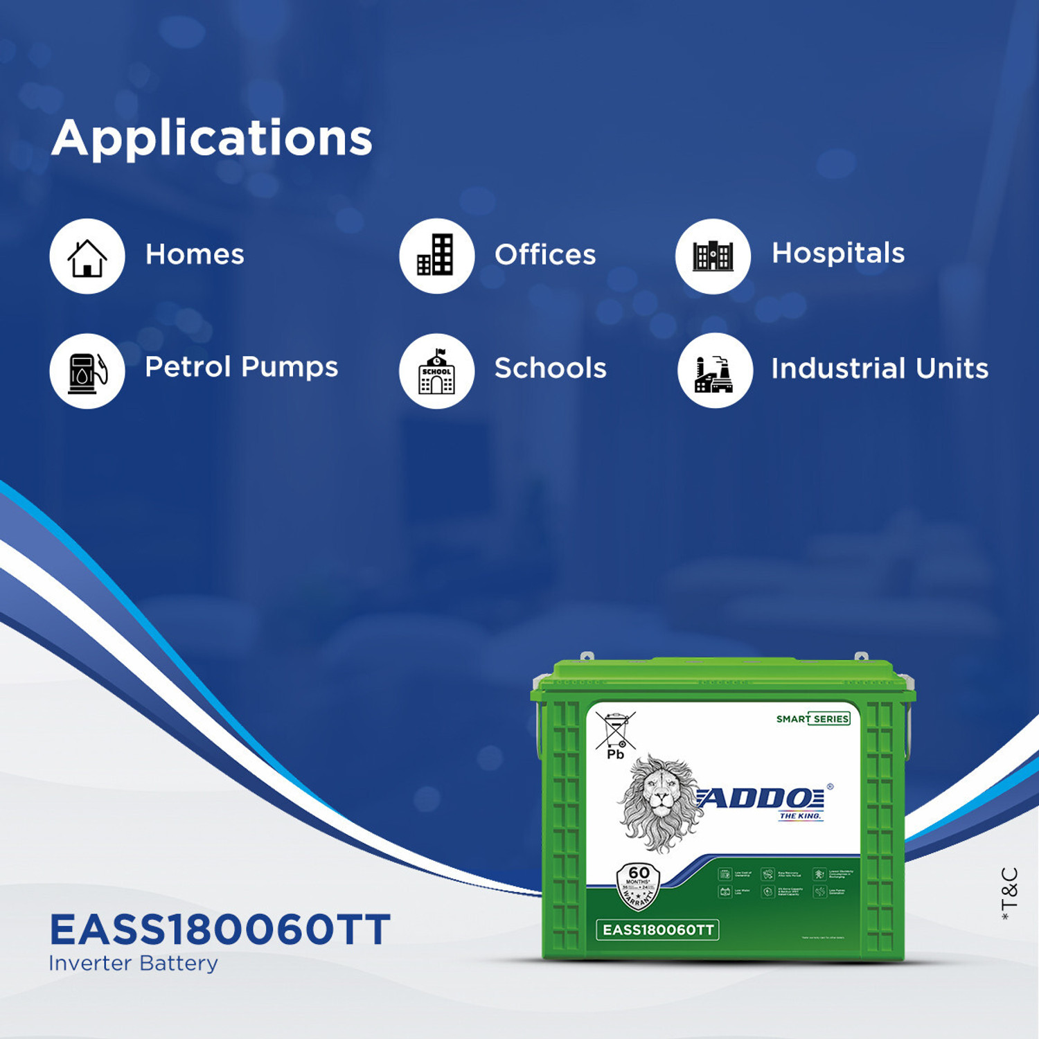 Image of Addo 60 Months Warranty Tubular Inverter Battery
