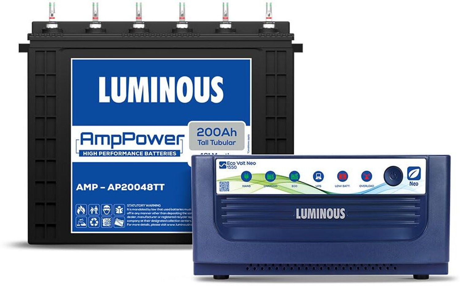Image of LUMINOUS 48 Months Warranty Tubular Inverter Battery