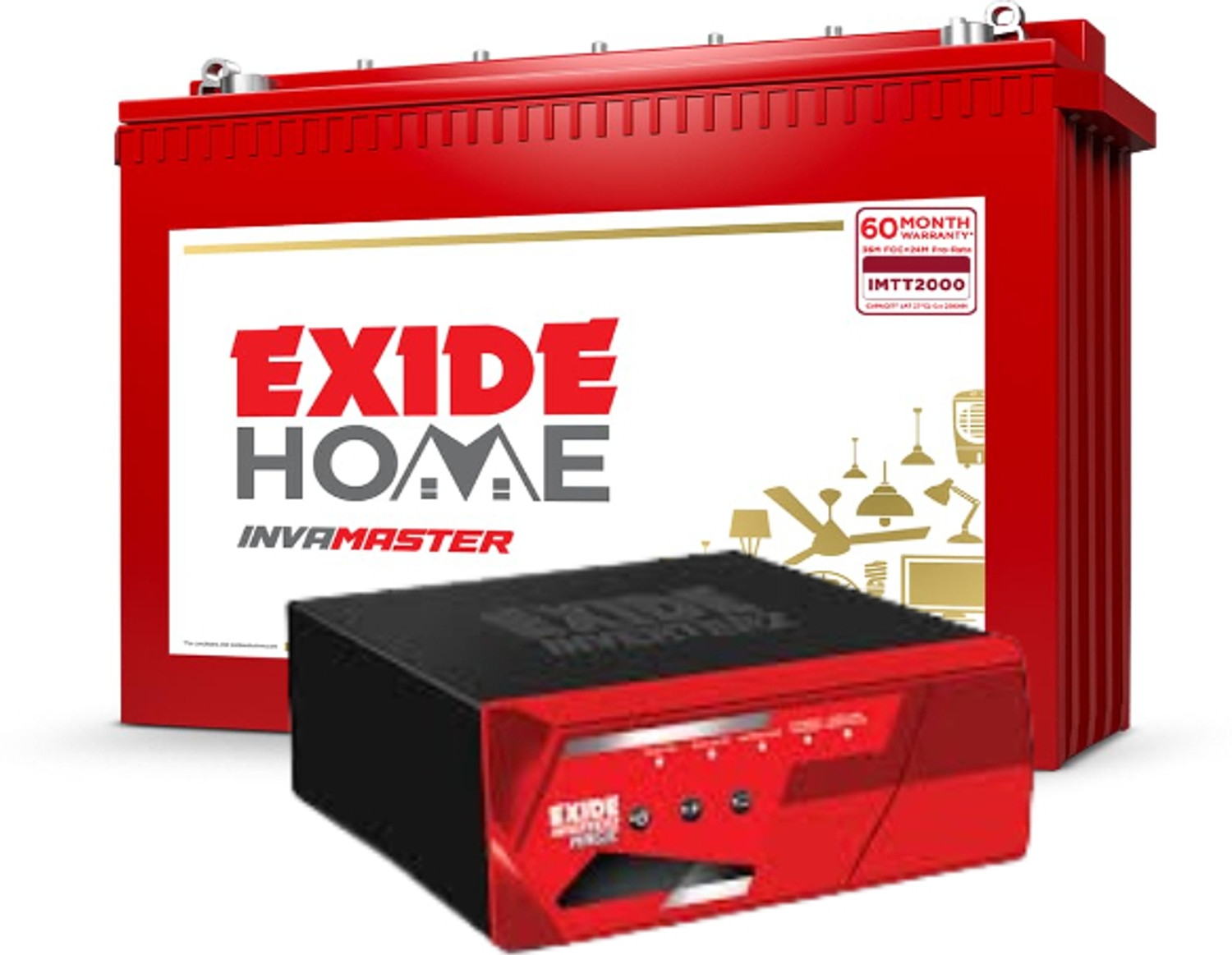 Image of EXIDE 60 Months Warranty Tall Tubular Inverter Battery
