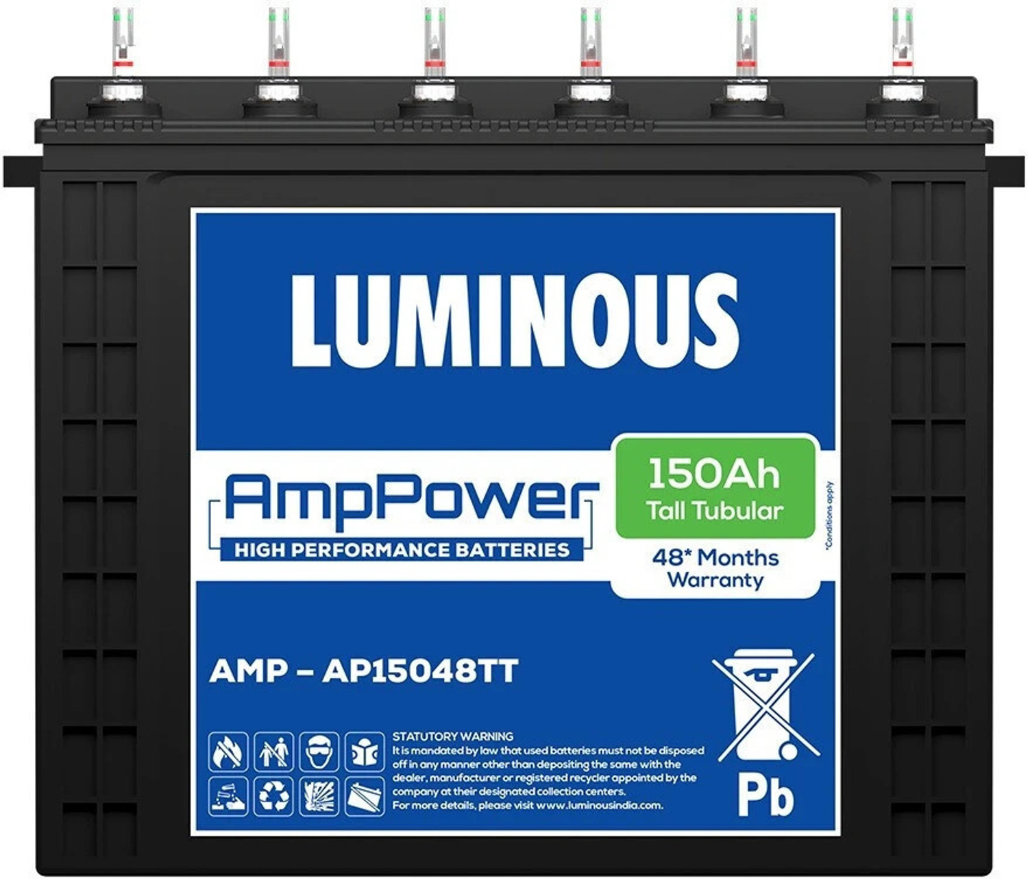 Image of LUMINOUS 48 Months Warranty Tubular Inverter Battery