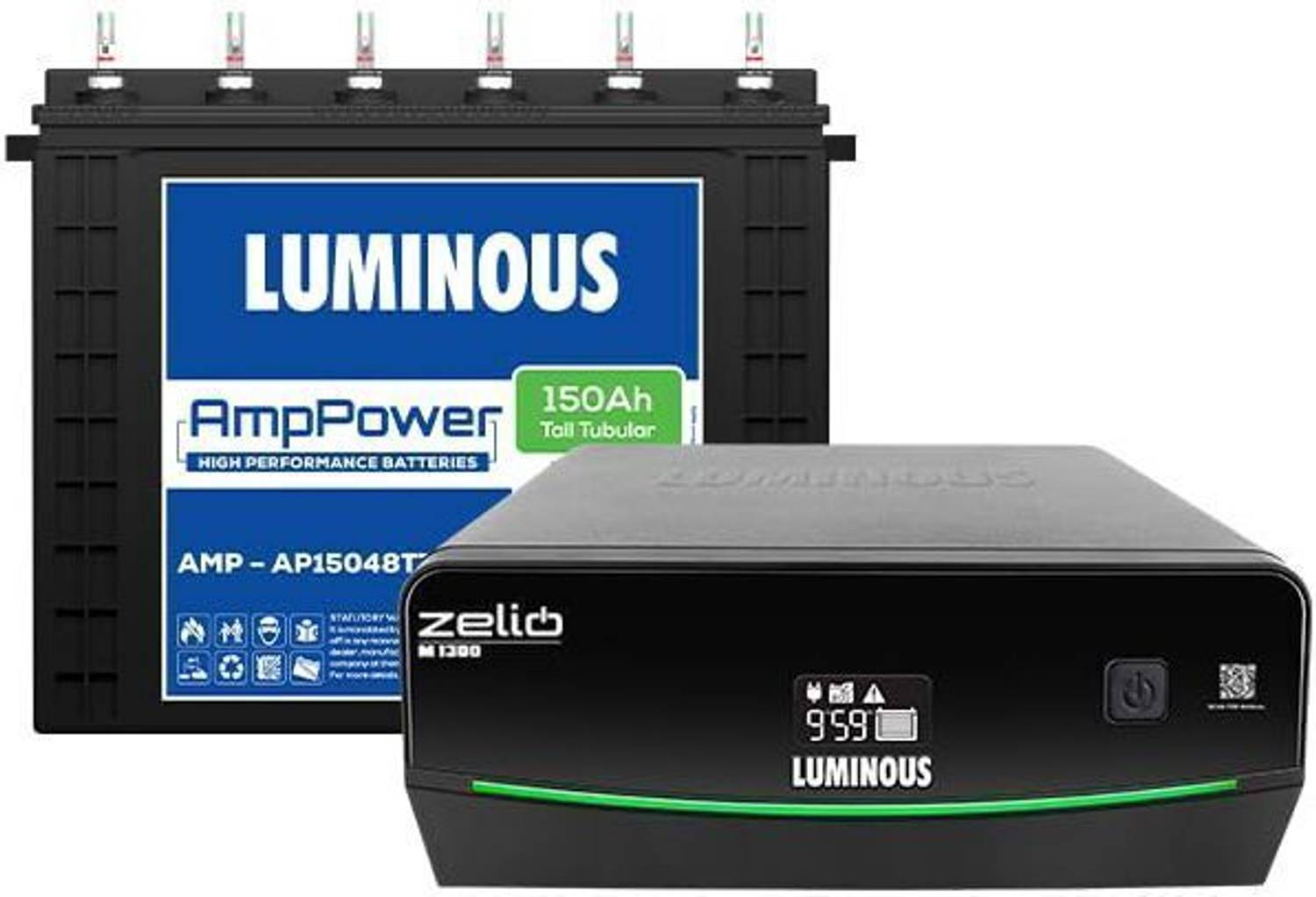 LUMINOUS 48 Months Warranty Tubular Inverter Battery (150 Ah, Zel