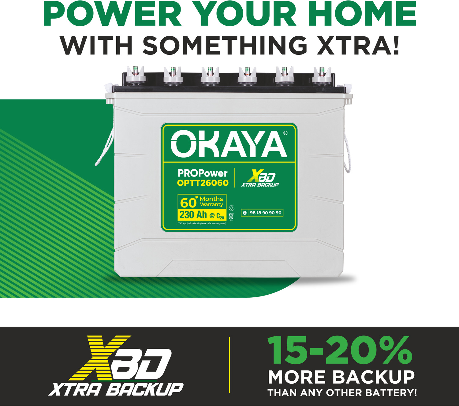 Image of OKAYA 60 Months Warranty Tubular Inverter Battery