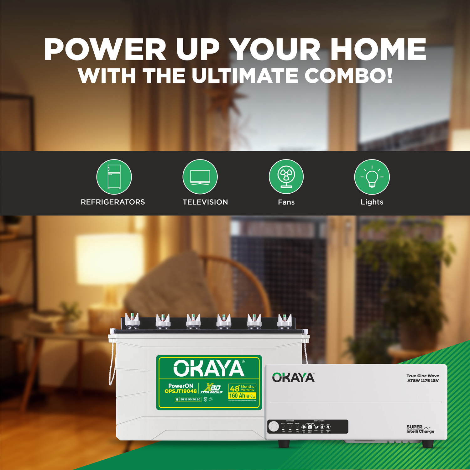 Image of OKAYA 48 Months Warranty Tubular Inverter Battery