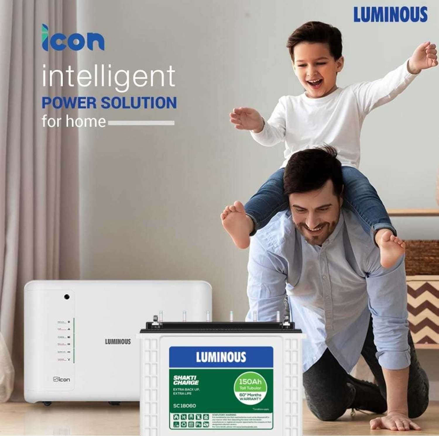 Image of LUMINOUS 60 Months Warranty Tubular Inverter Battery