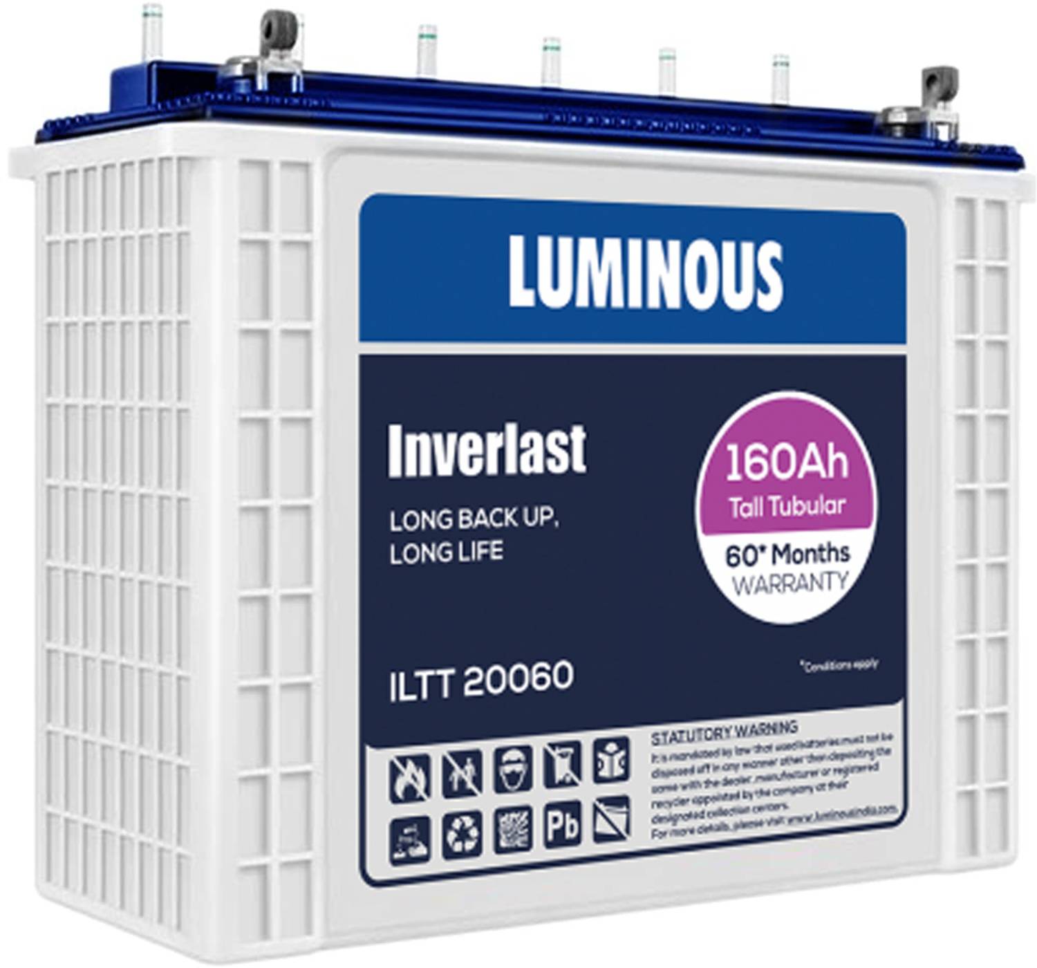 LUMINOUS 60 Months Warranty Tubular Inverter Battery