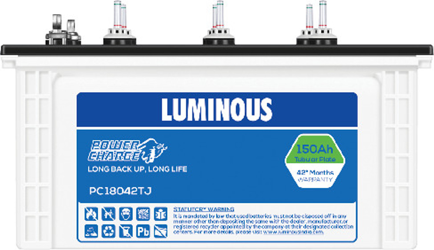 Image of LUMINOUS 24 Months Warranty Tubular Inverter Battery