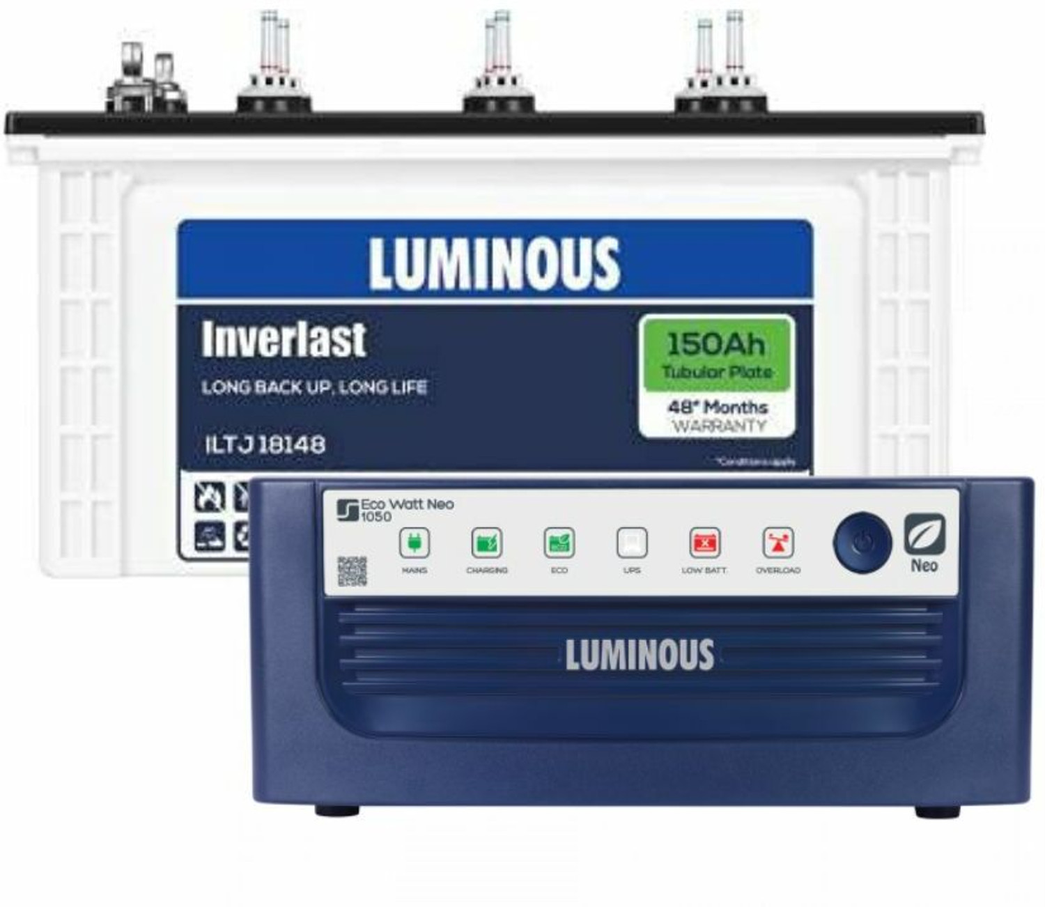 Image of LUMINOUS 36 Months Warranty Tubular Inverter Battery