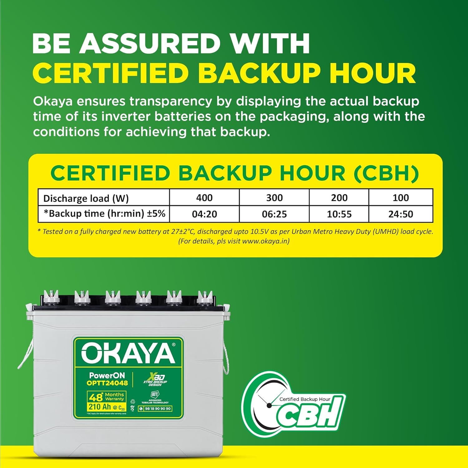 Image of OKAYA 48 Months Warranty Tubular Inverter Battery
