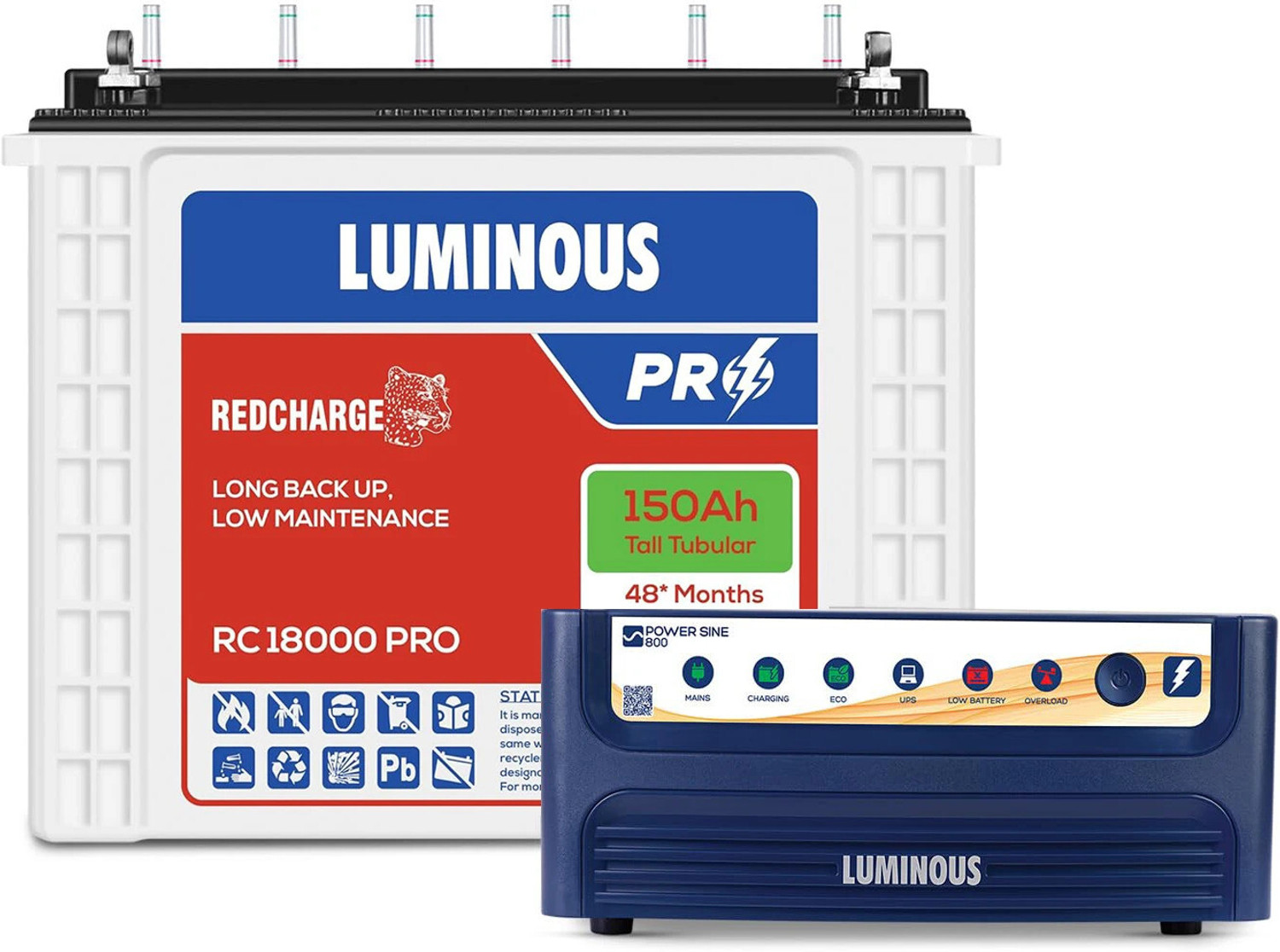 Image of LUMINOUS 48 Months Warranty Tubular Inverter Battery