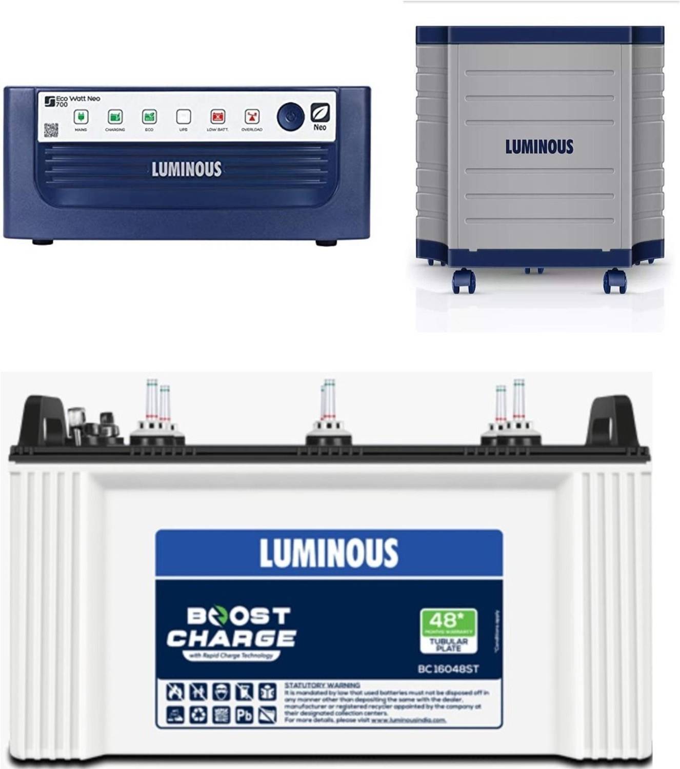 LUMINOUS 48 Months Warranty Tubular Inverter Battery Price in India - Buy LUMINOUS 48 Months Warranty Tubular Inverter Battery online at Flipkart.com
