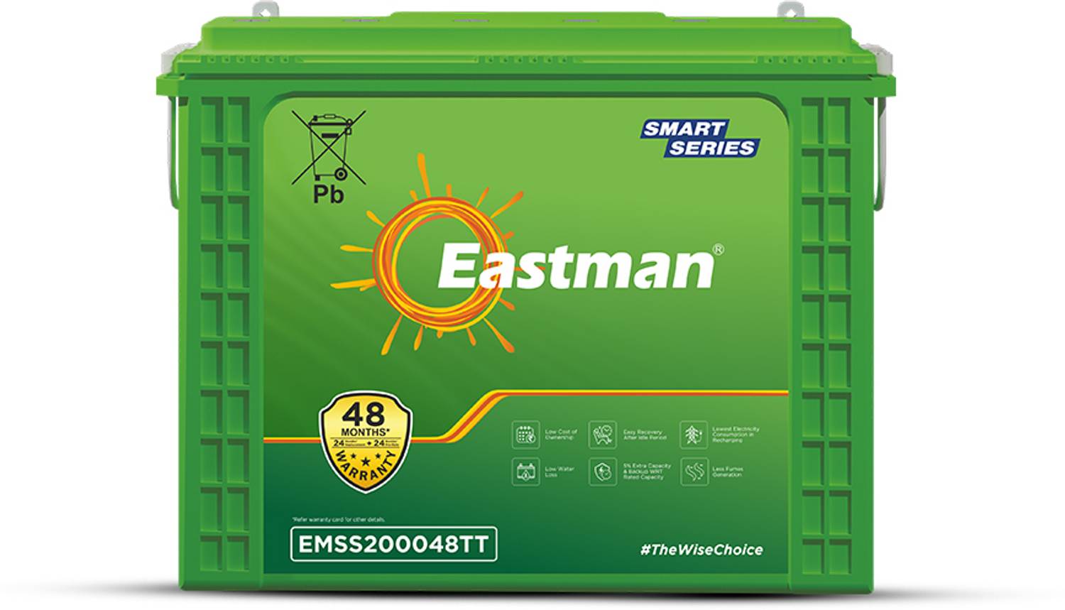 EASTMAN 48 Months Warranty Tubular Inverter Battery (200 Ah, EMSS