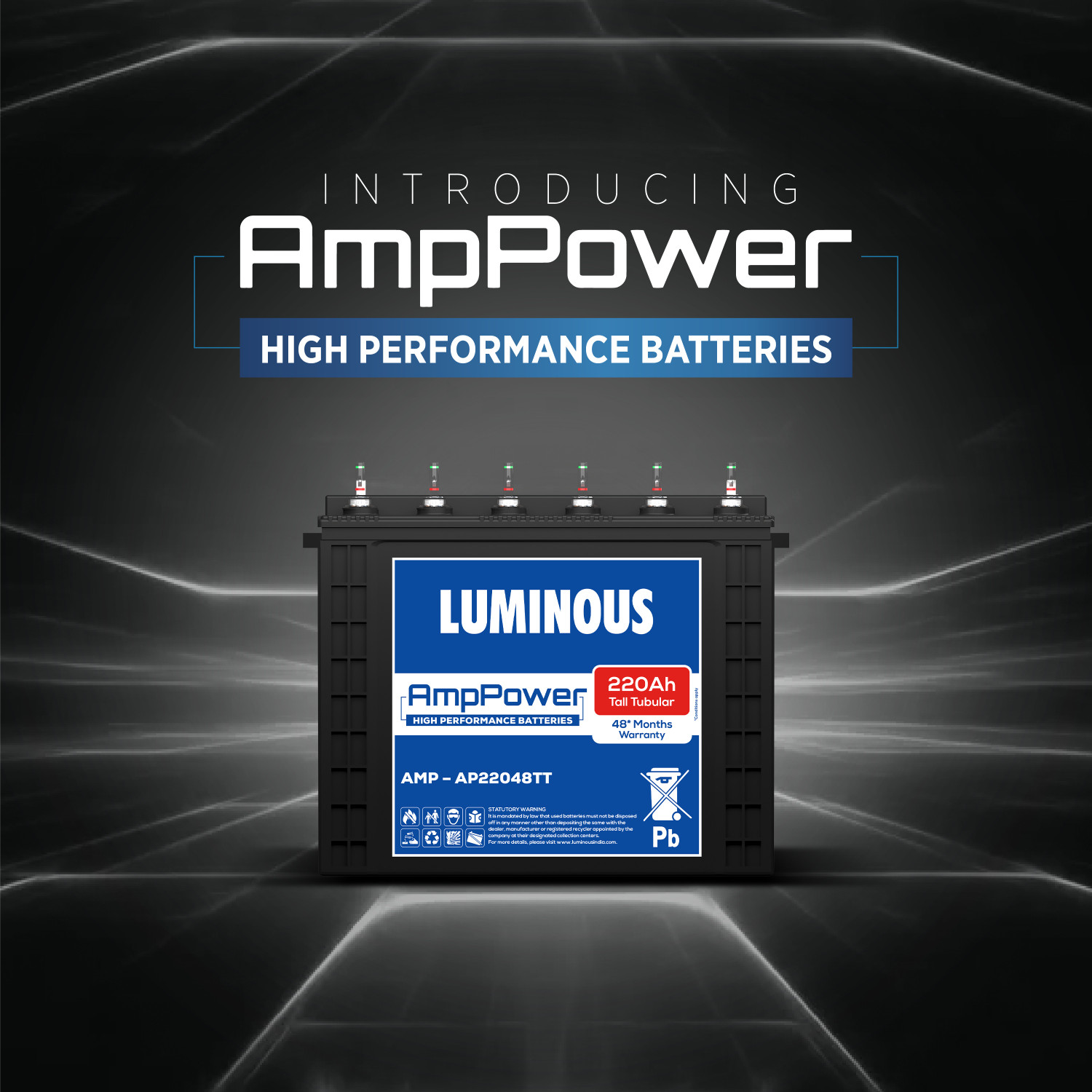 Image of LUMINOUS 48 Months Warranty Tubular Inverter Battery