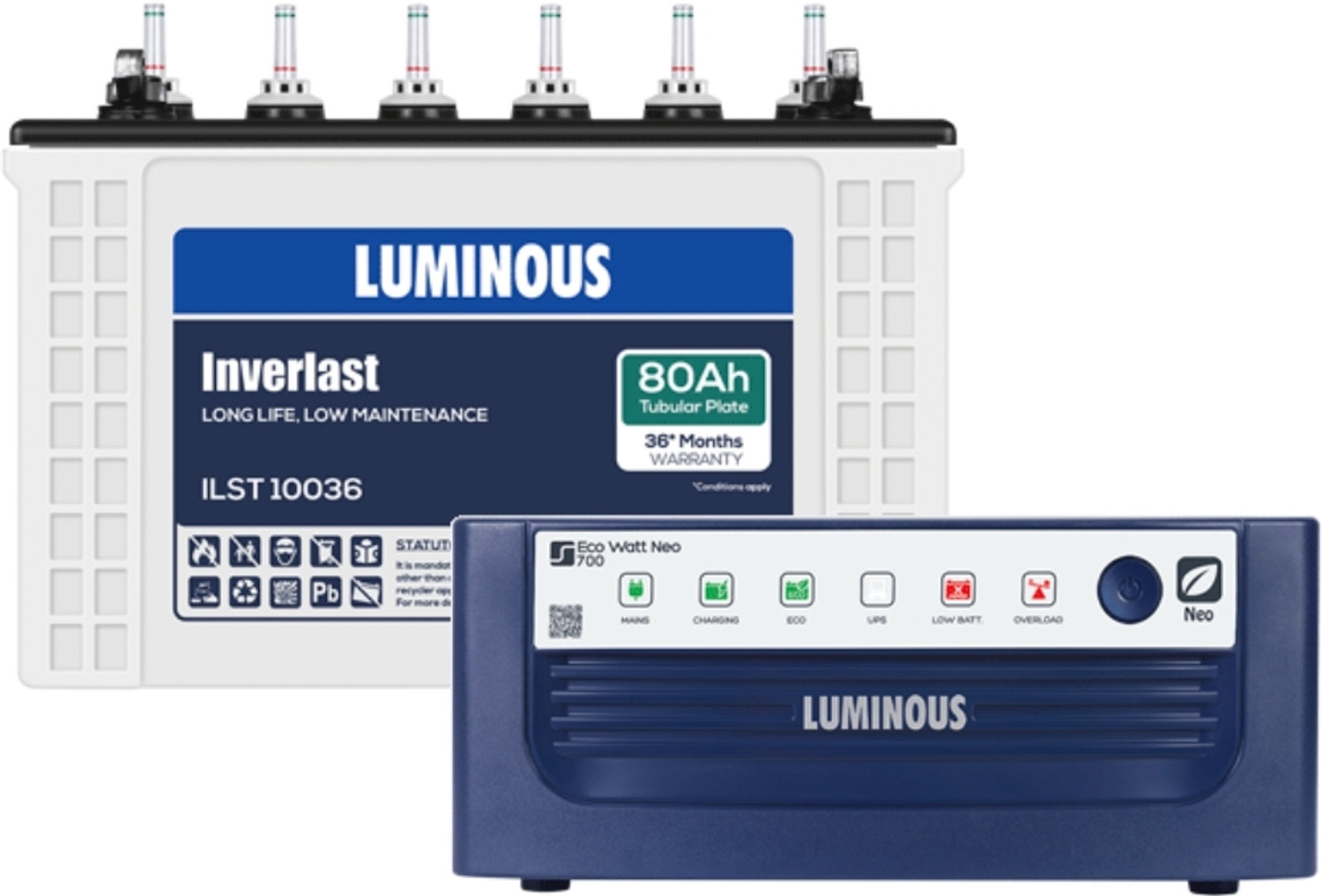 Image of LUMINOUS 36 Months Warranty Tubular Inverter Battery