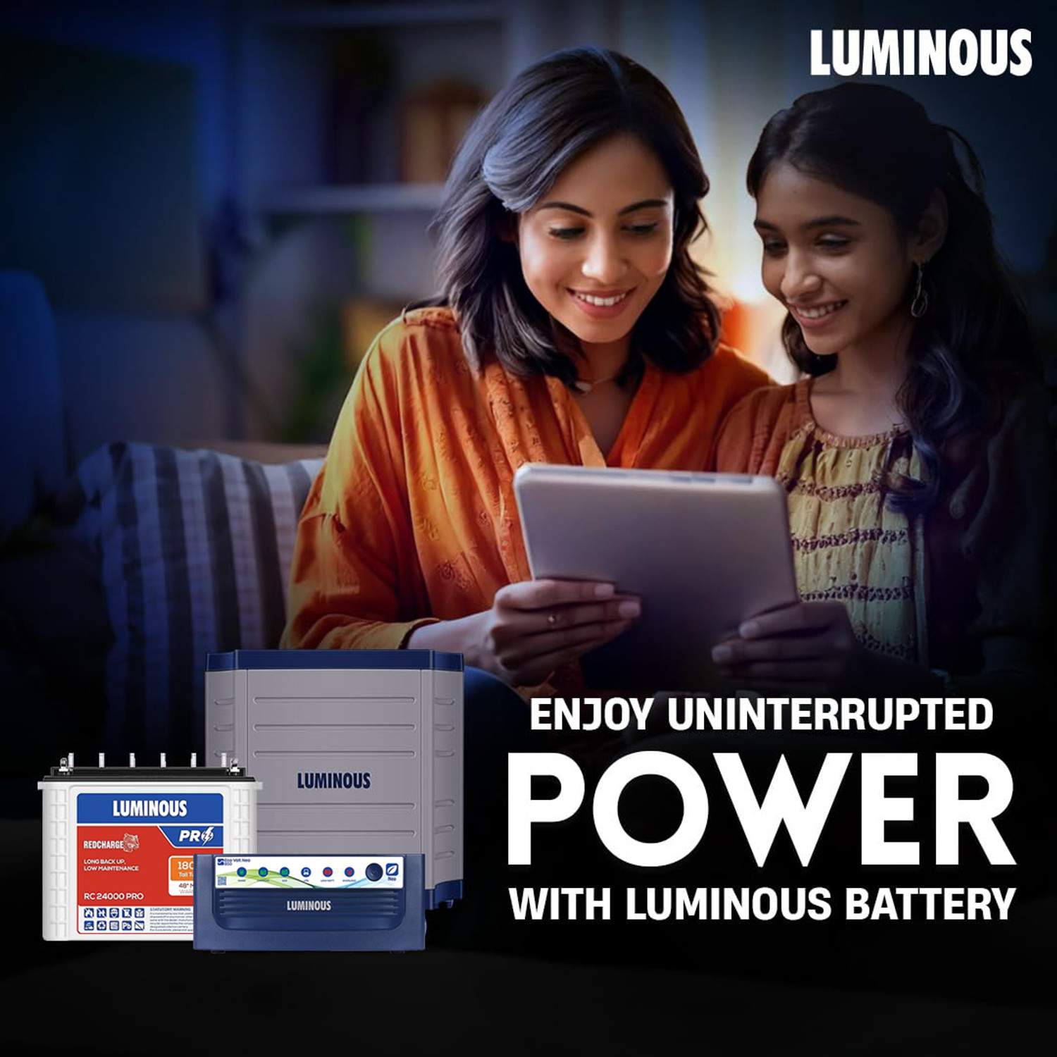 Image of LUMINOUS 48 Months Warranty Tubular Inverter Battery
