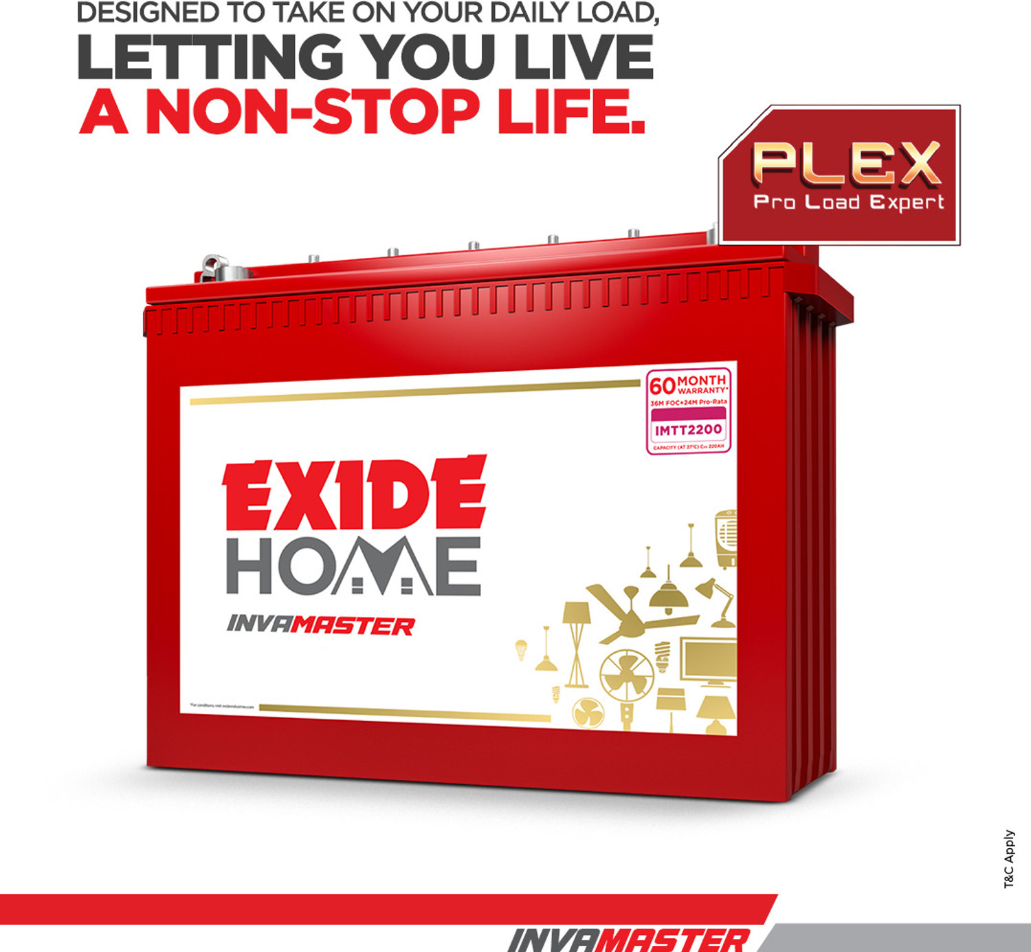 Image of EXIDE 60 Months Warranty Tubular Inverter Battery