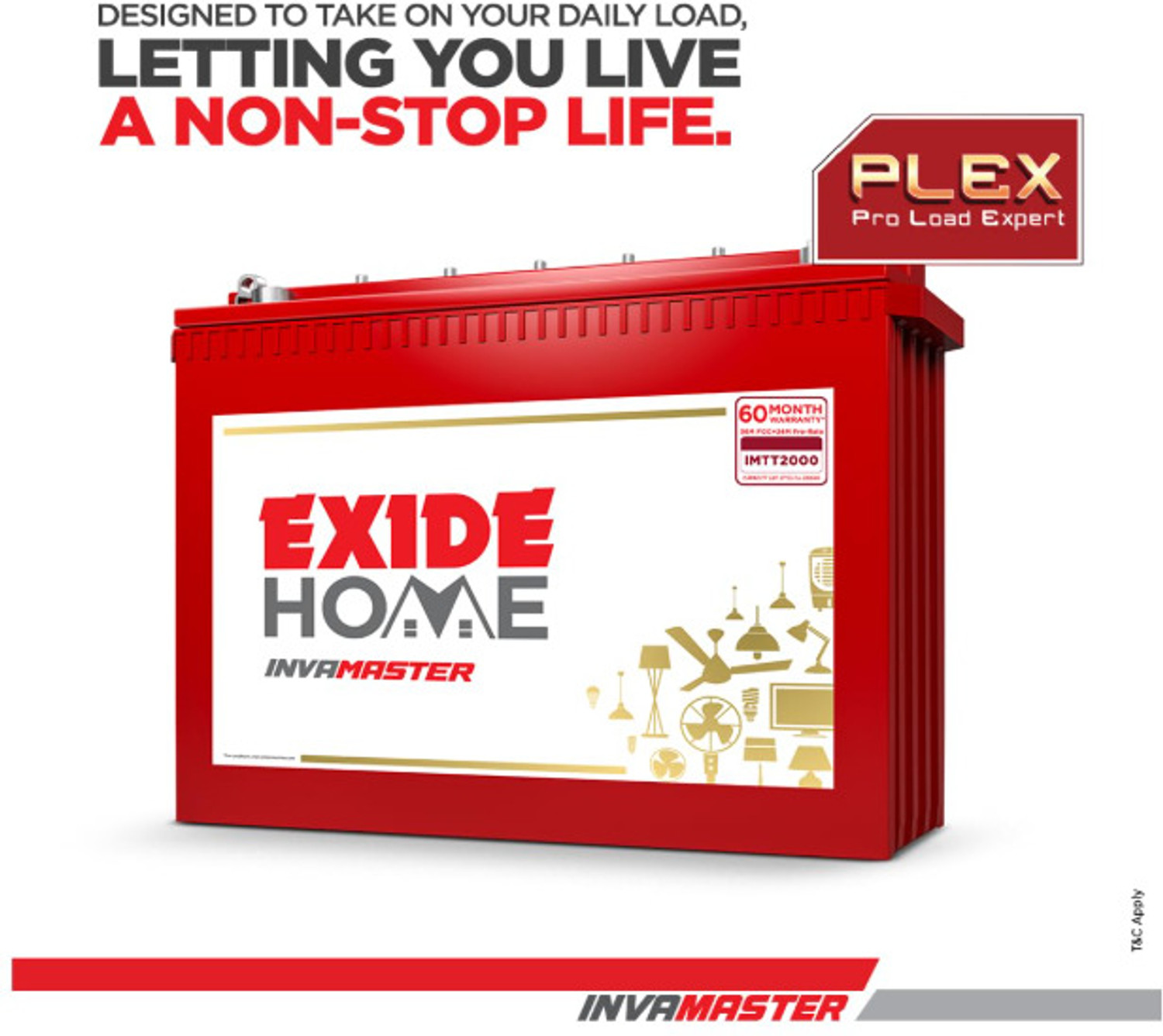 Image of EXIDE 60 Months Warranty Tall Tubular Inverter Battery