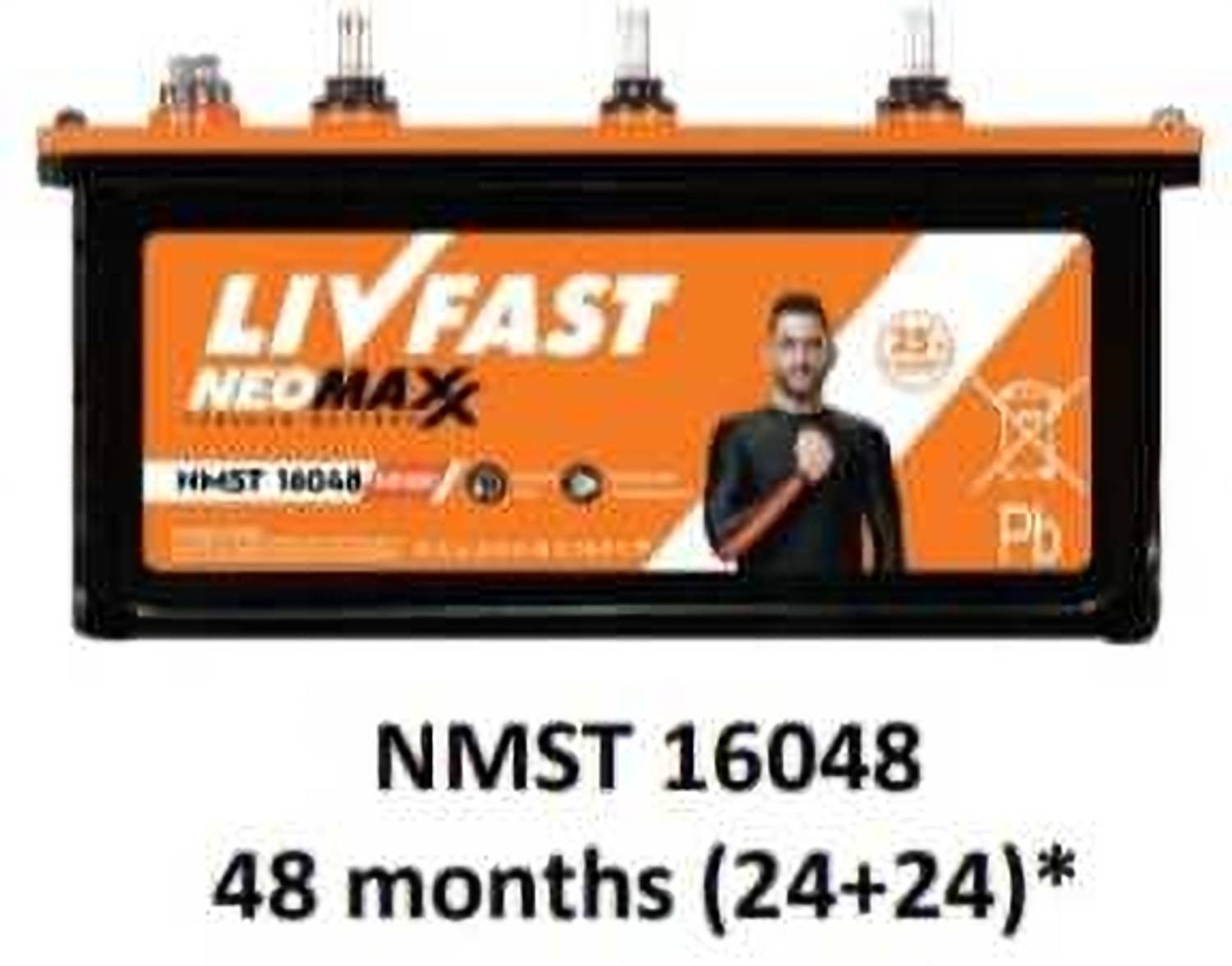 Livfast 48 Months Warranty Tubular Inverter Battery (160 Ah, NMST