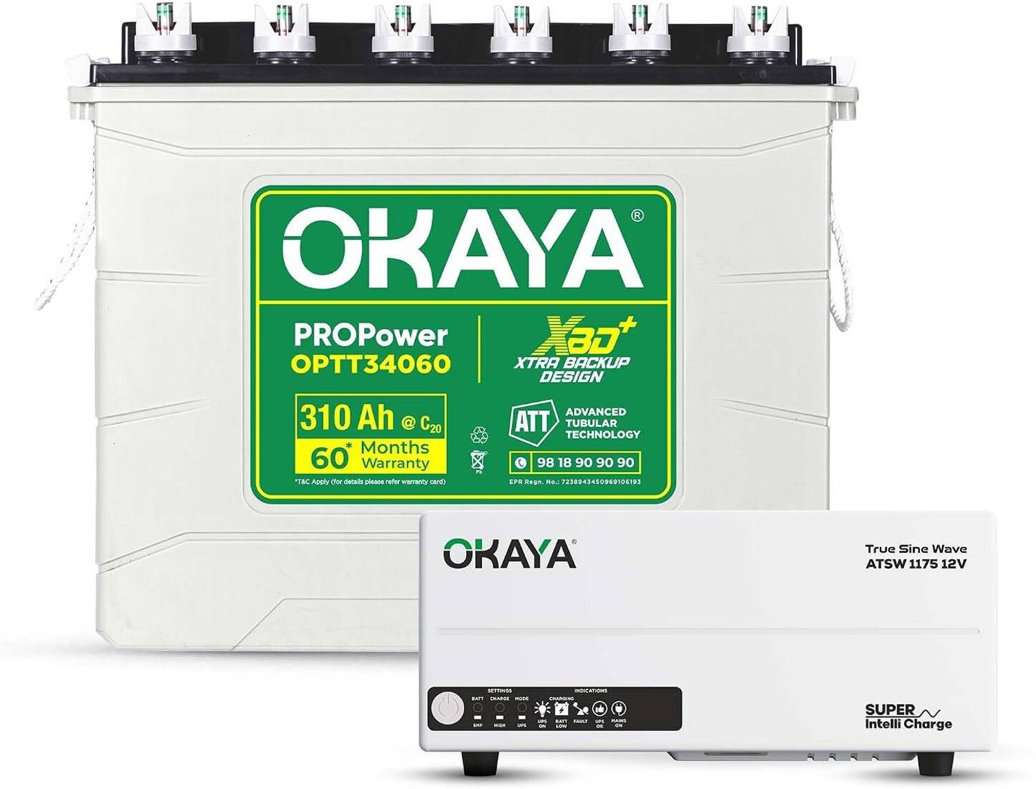 OKAYA 60 Months Warranty Tall Tubular Inverter Battery