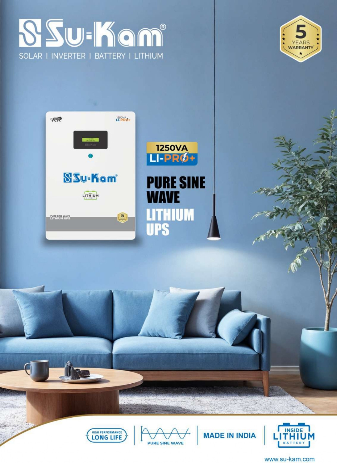 Image of Su-Kam 60 Months Warranty Sealed Inverter Battery