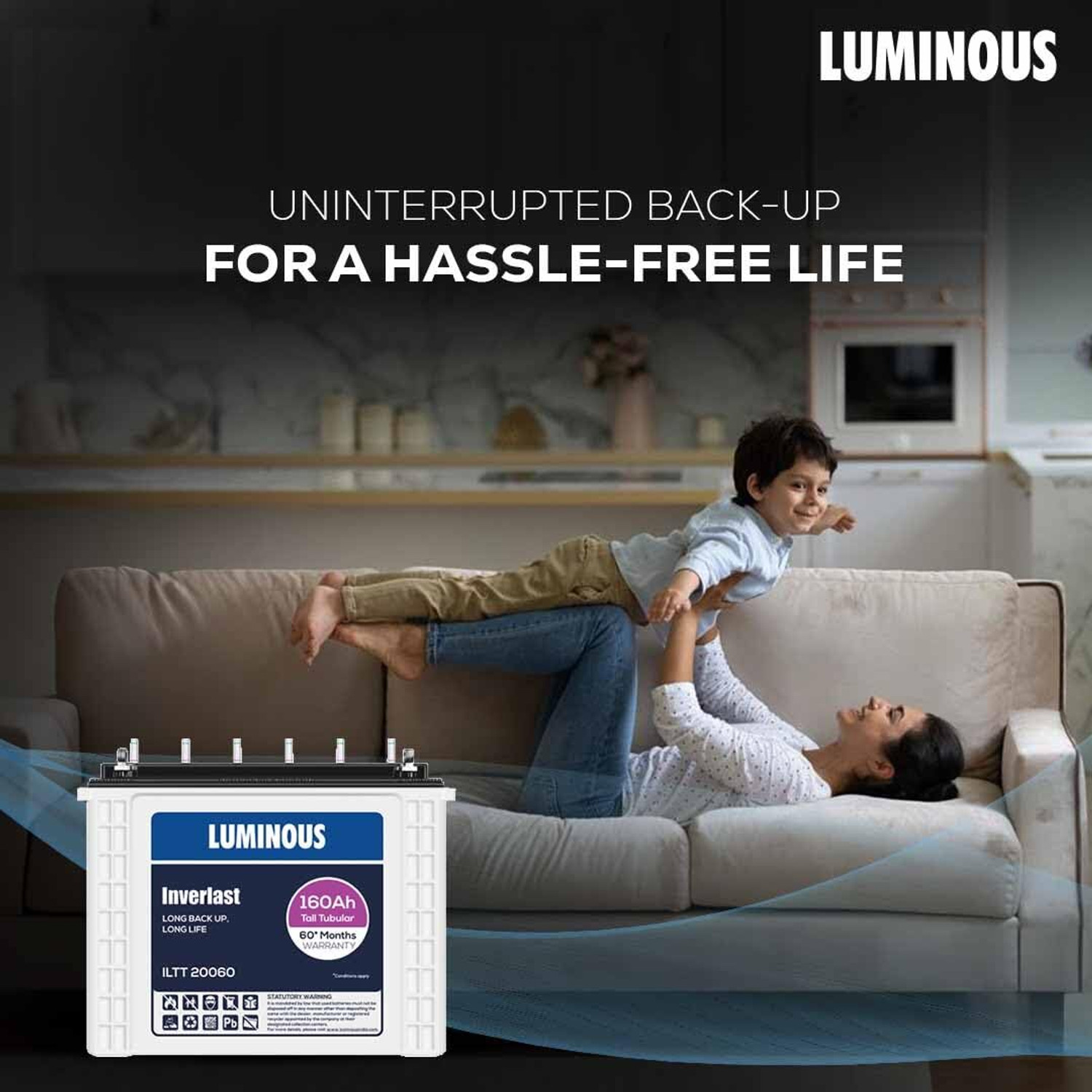 Image of LUMINOUS 60 Months Warranty Tubular Inverter Battery