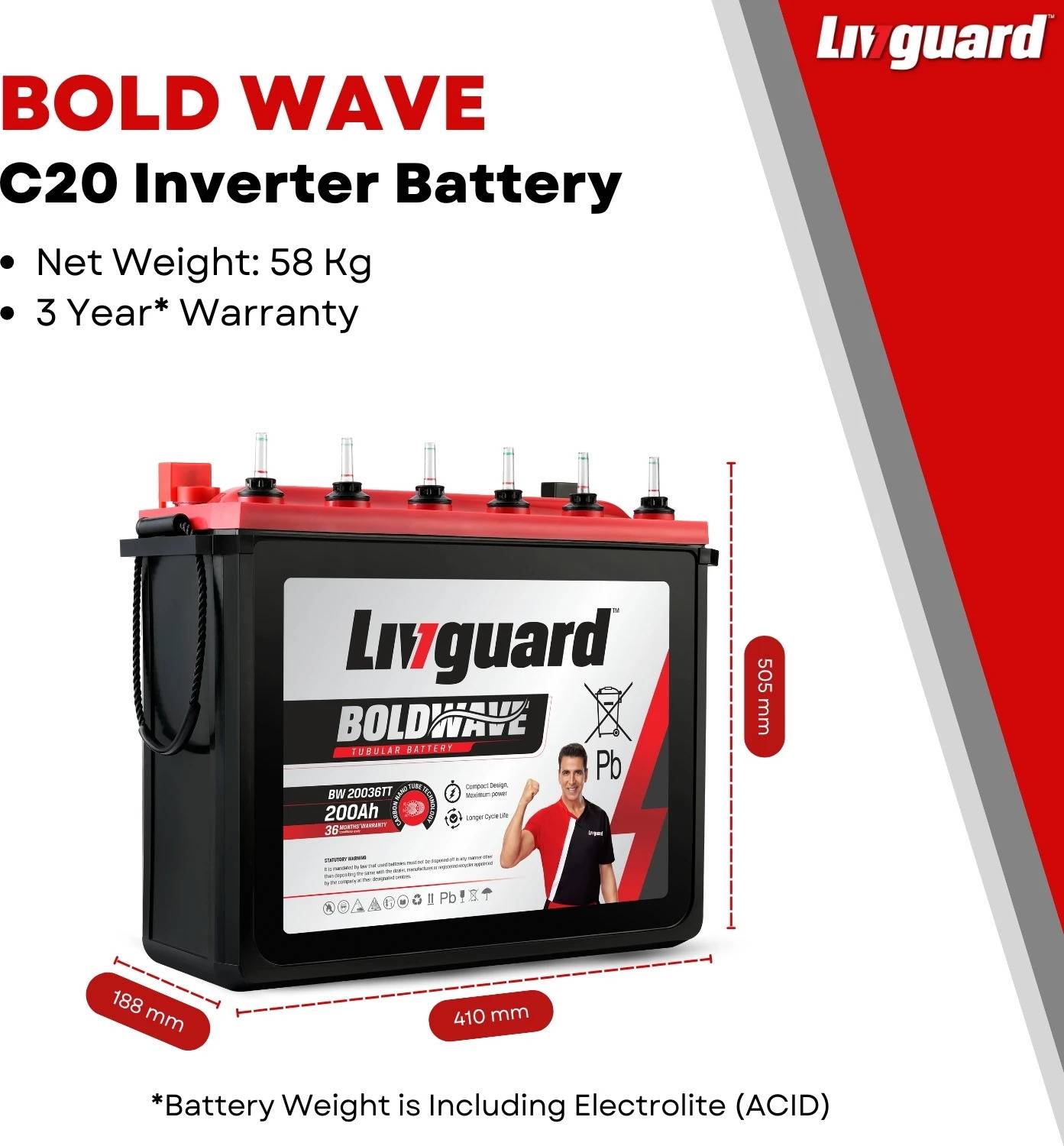 Livguard 3 Year Warranty Tubular Inverter Battery - Image 5