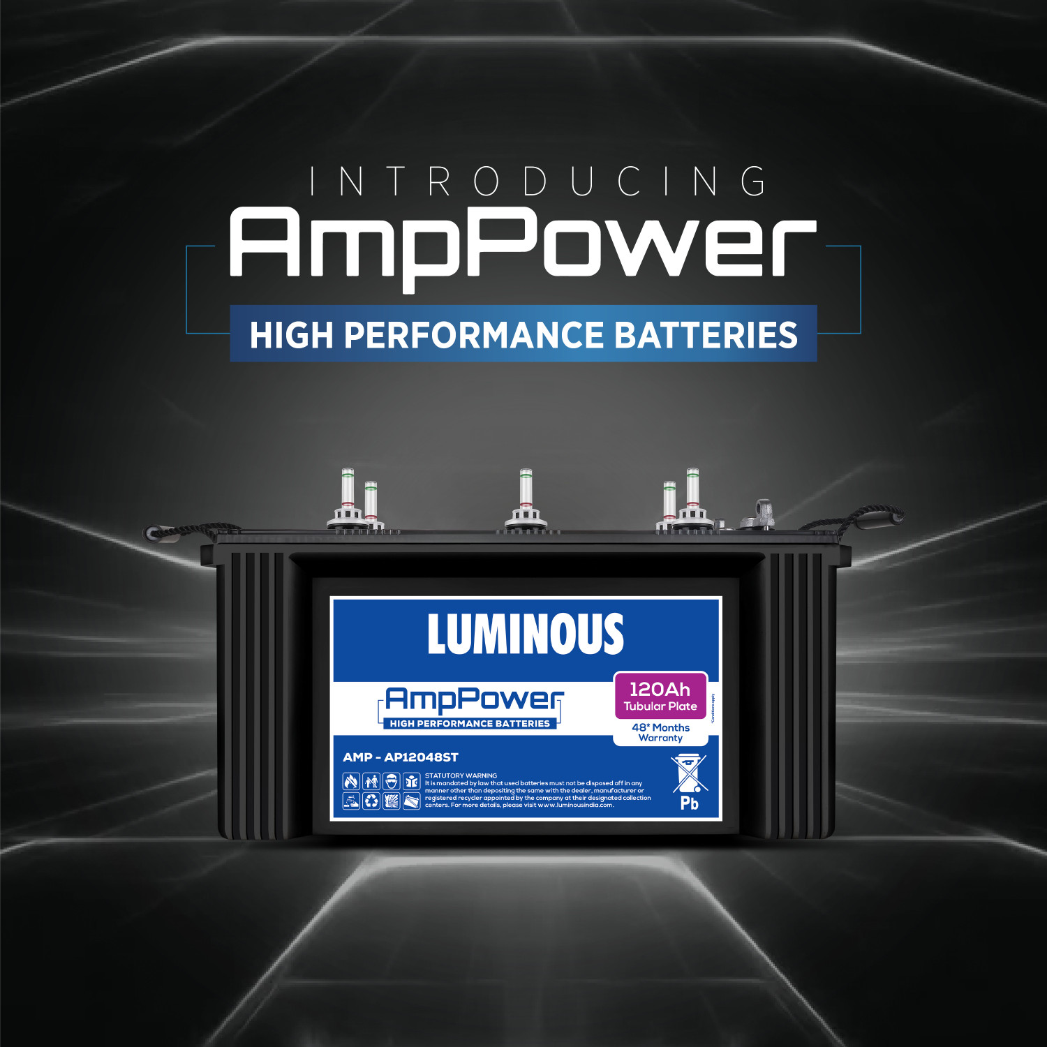 Image of LUMINOUS 48 Months Warranty Tubular Inverter Battery