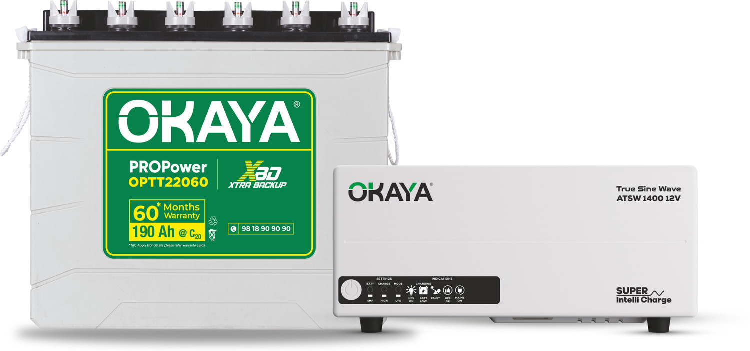 Image of OKAYA 60 Months Warranty Tubular Inverter Battery