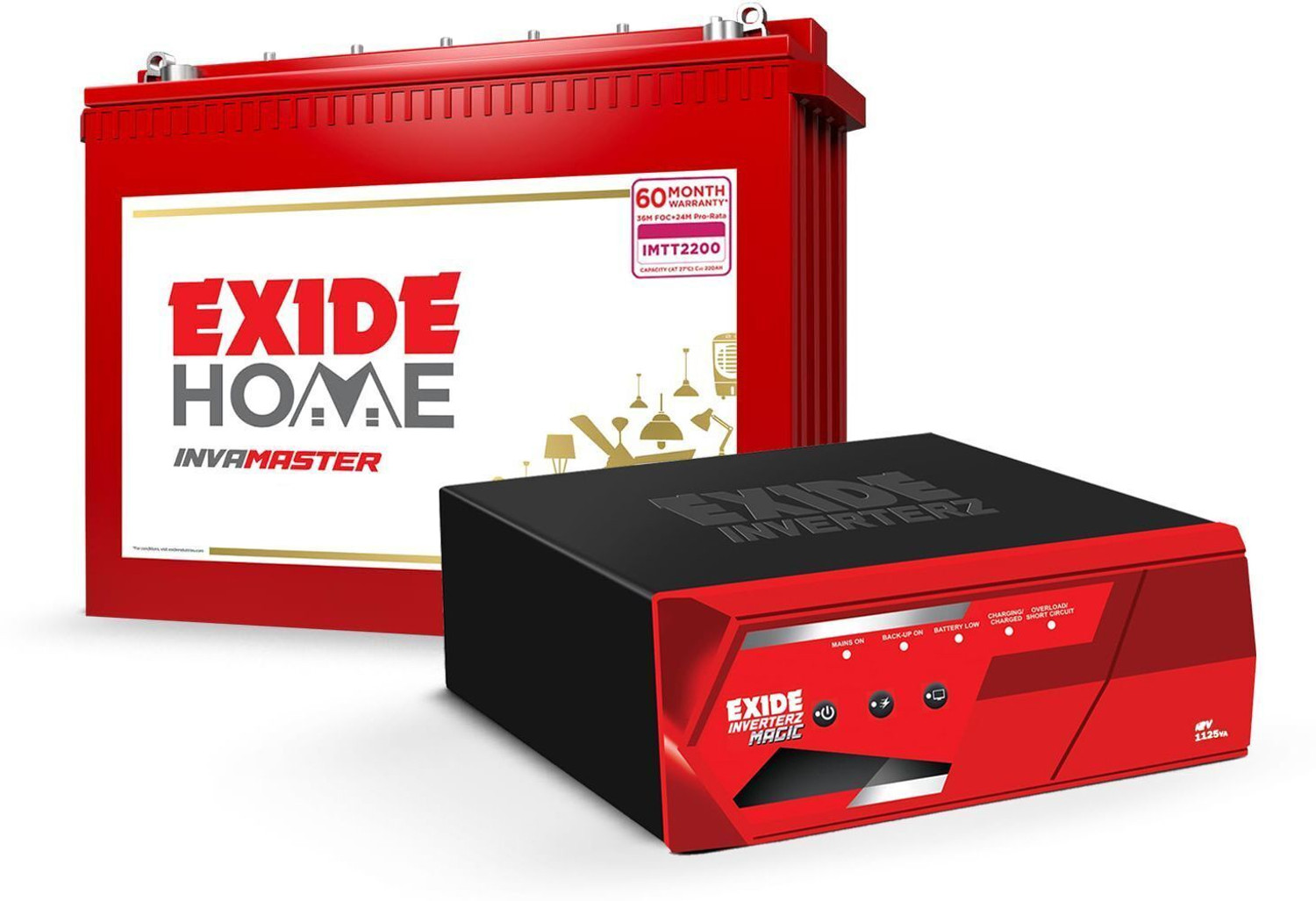 Image of EXIDE 60 Months Warranty Tubular Inverter Battery