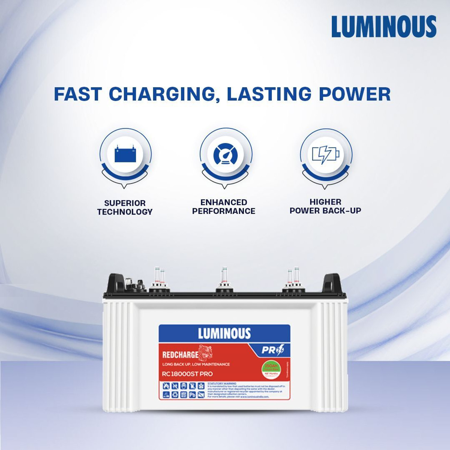 Image of LUMINOUS 48 Months Warranty Tubular Inverter Battery