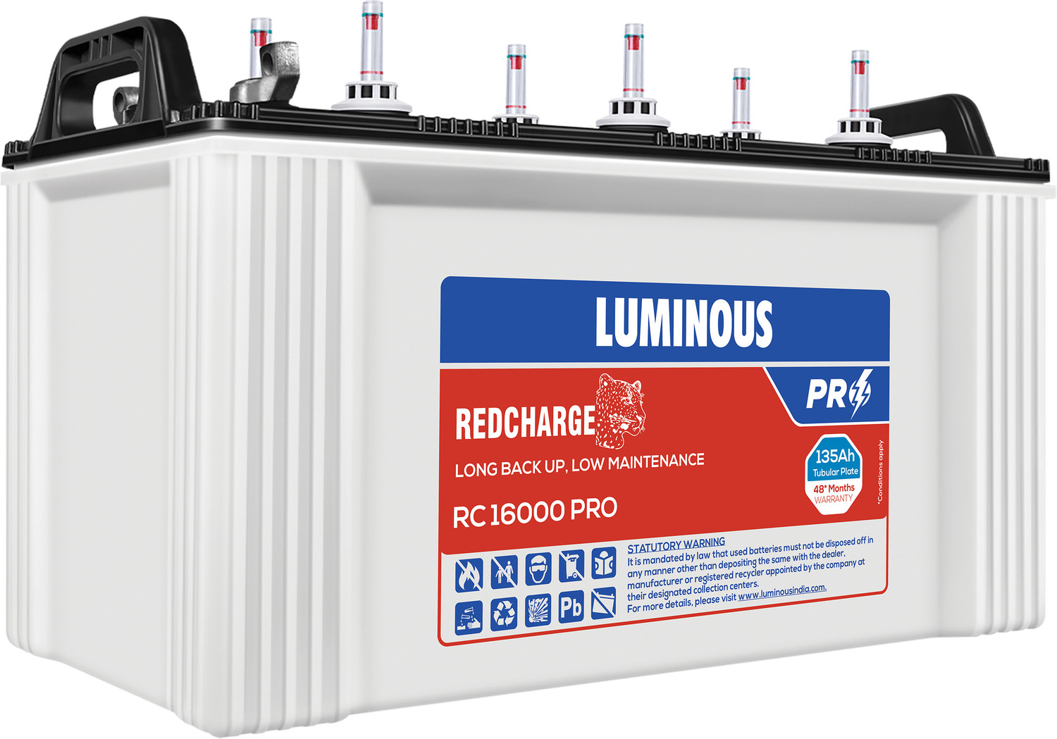 Image of LUMINOUS 48 Months Warranty Tubular Inverter Battery