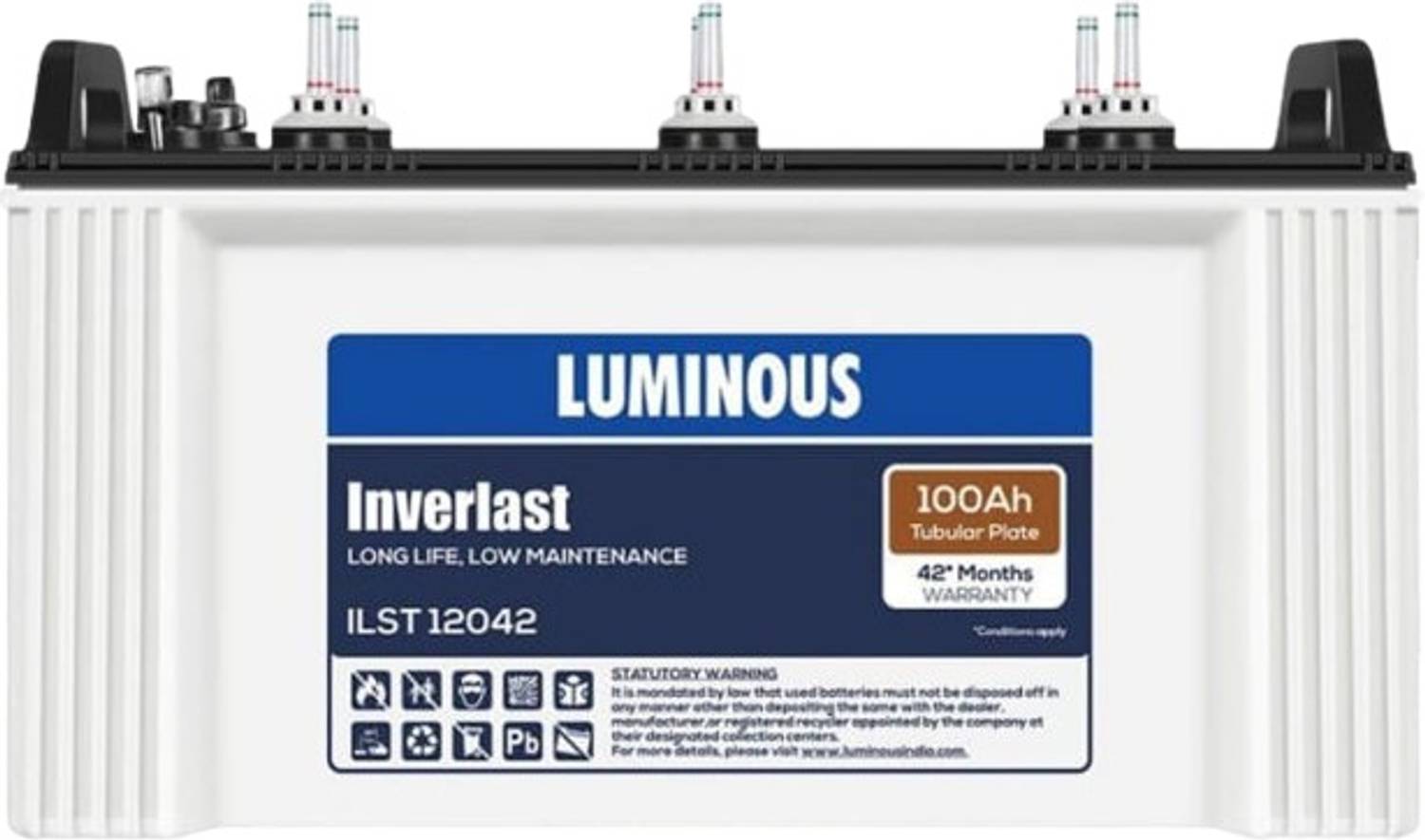 LUMINOUS 42 Months Warranty Tubular Inverter Battery