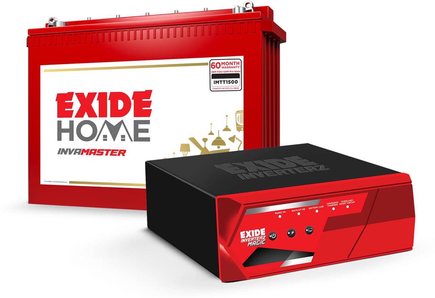 EXIDE 60 Months Warranty Tubular Inverter Battery Price in India