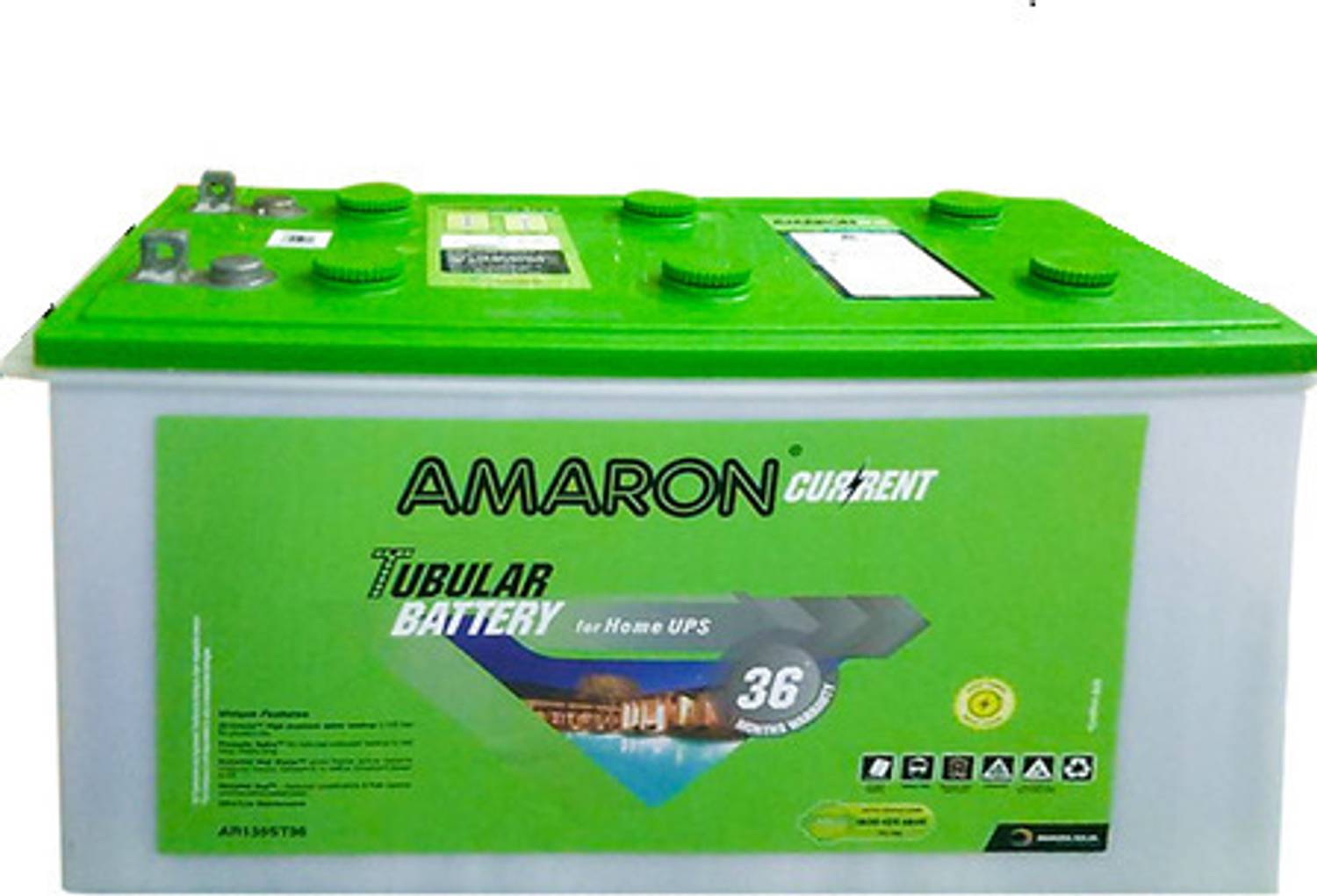 AMARON 36 Months Warranty Tubular Inverter Battery (135 Ah, 135 A