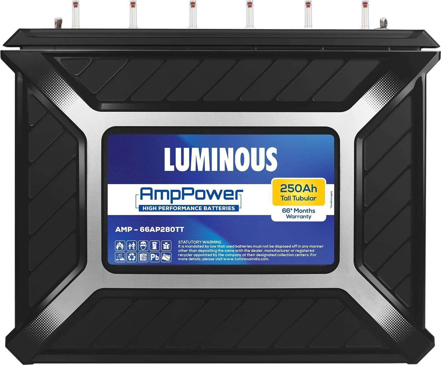 Image of LUMINOUS 66 Months Warranty Tubular Inverter Battery