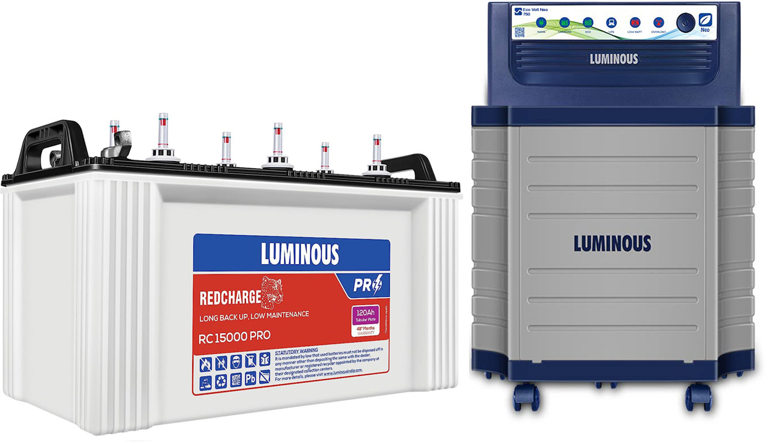 Image of LUMINOUS 48 Months Warranty Tubular Inverter Battery