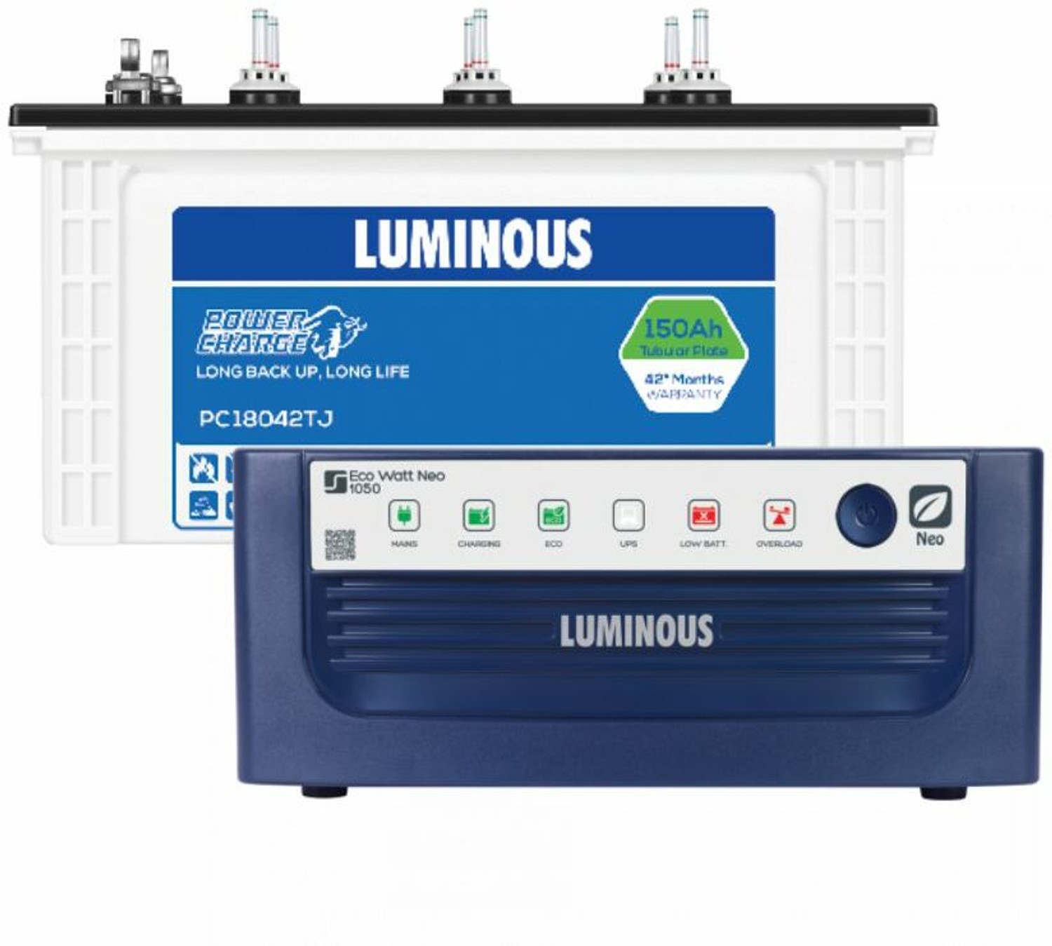 Image of LUMINOUS 24 Months Warranty Tubular Inverter Battery