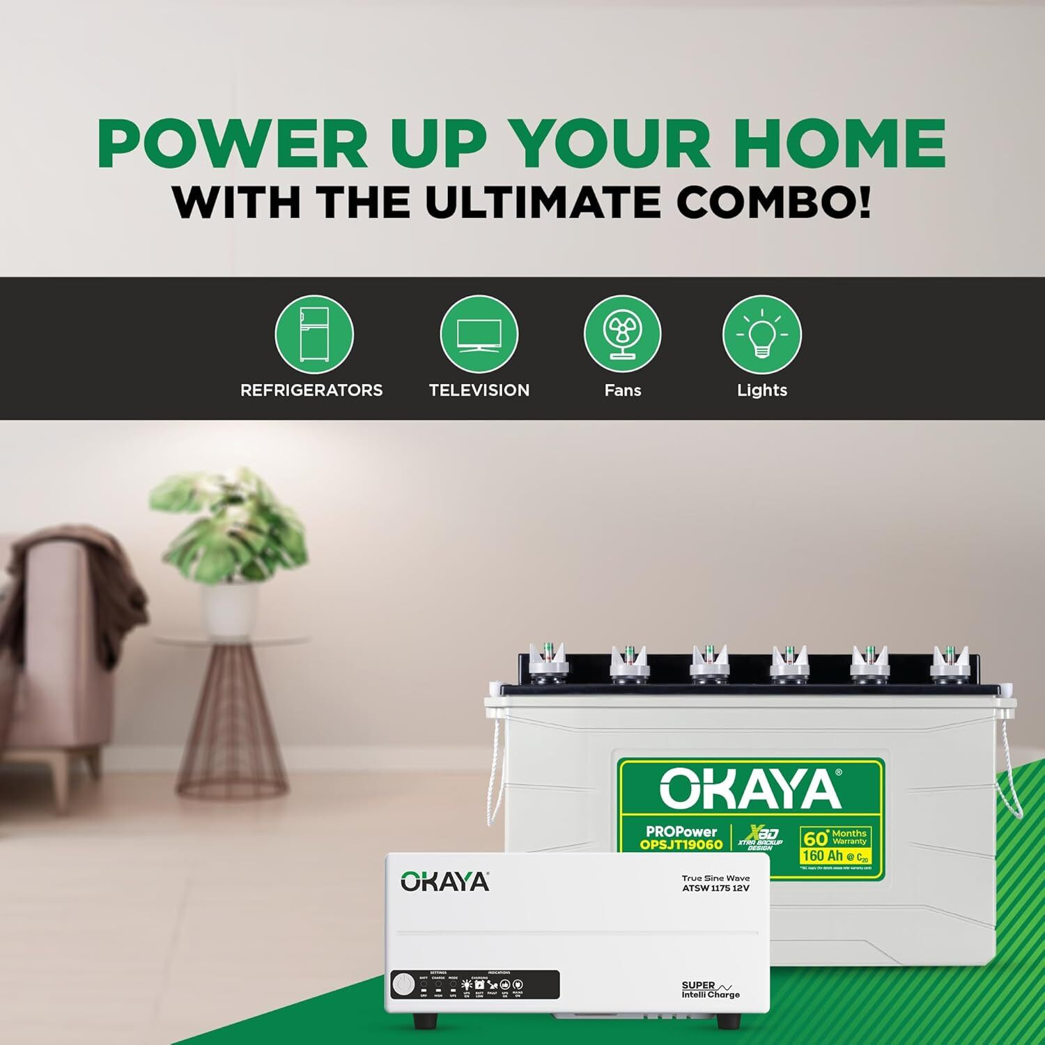 Image of OKAYA 60 Months Warranty Tubular Inverter Battery