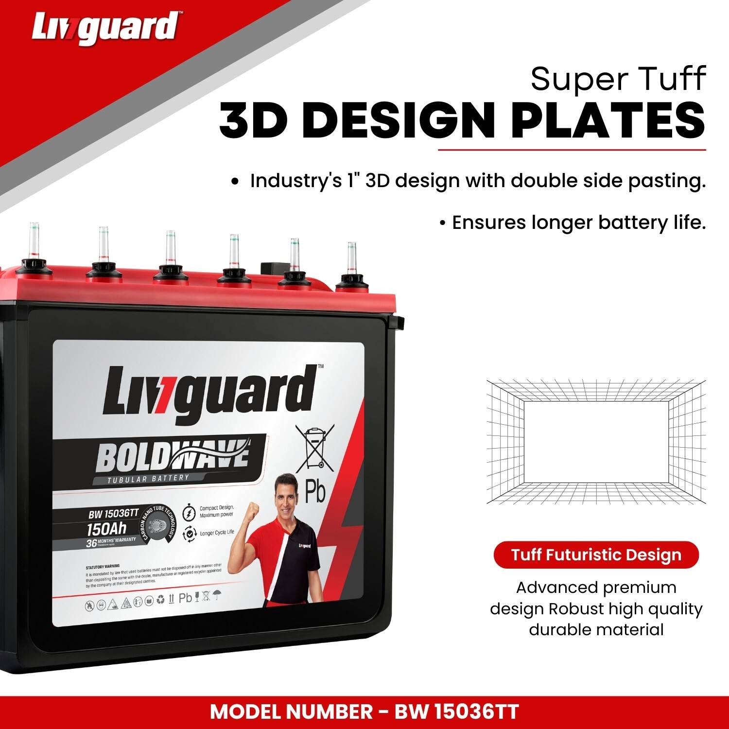 Livguard 3 Year Warranty Tubular Inverter Battery - Image 2