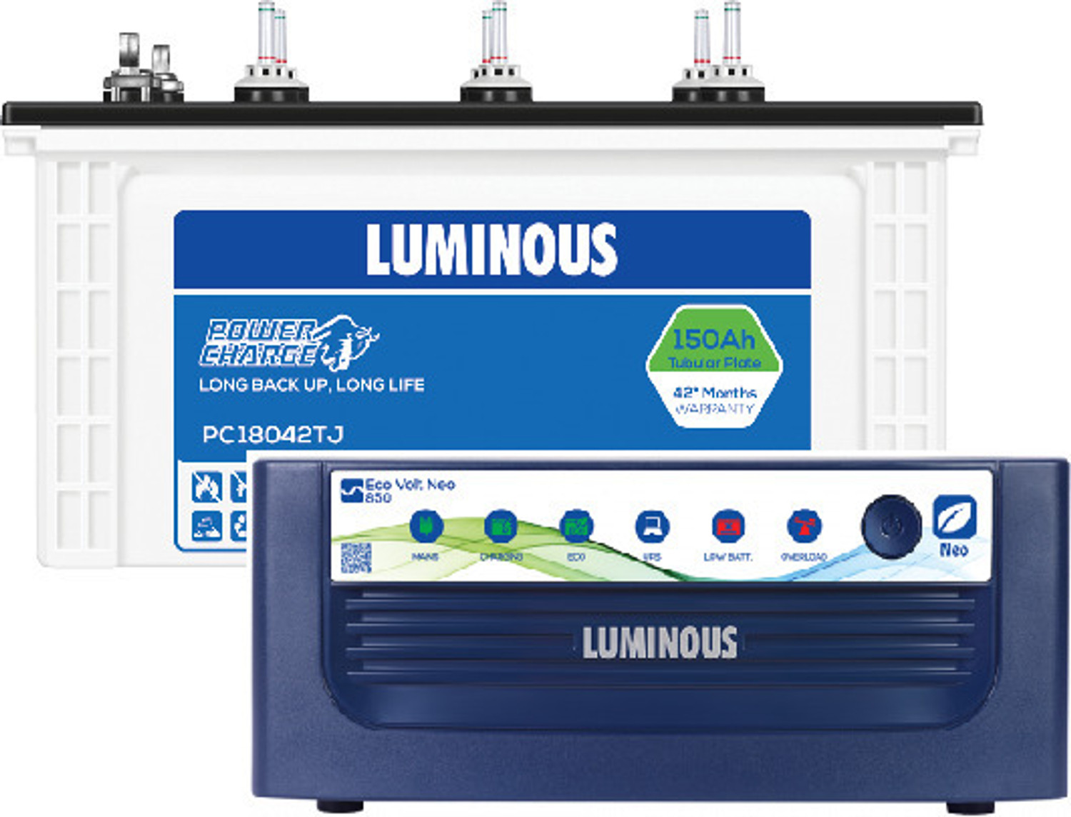 Image of LUMINOUS 42 Months Warranty Tubular Inverter Battery