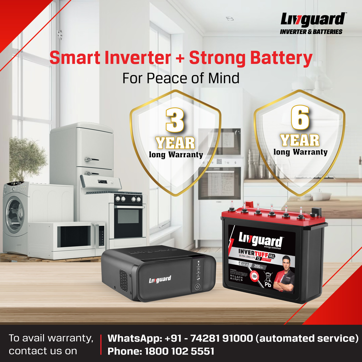 Image of Livguard 72 Months Warranty Tubular Inverter Battery